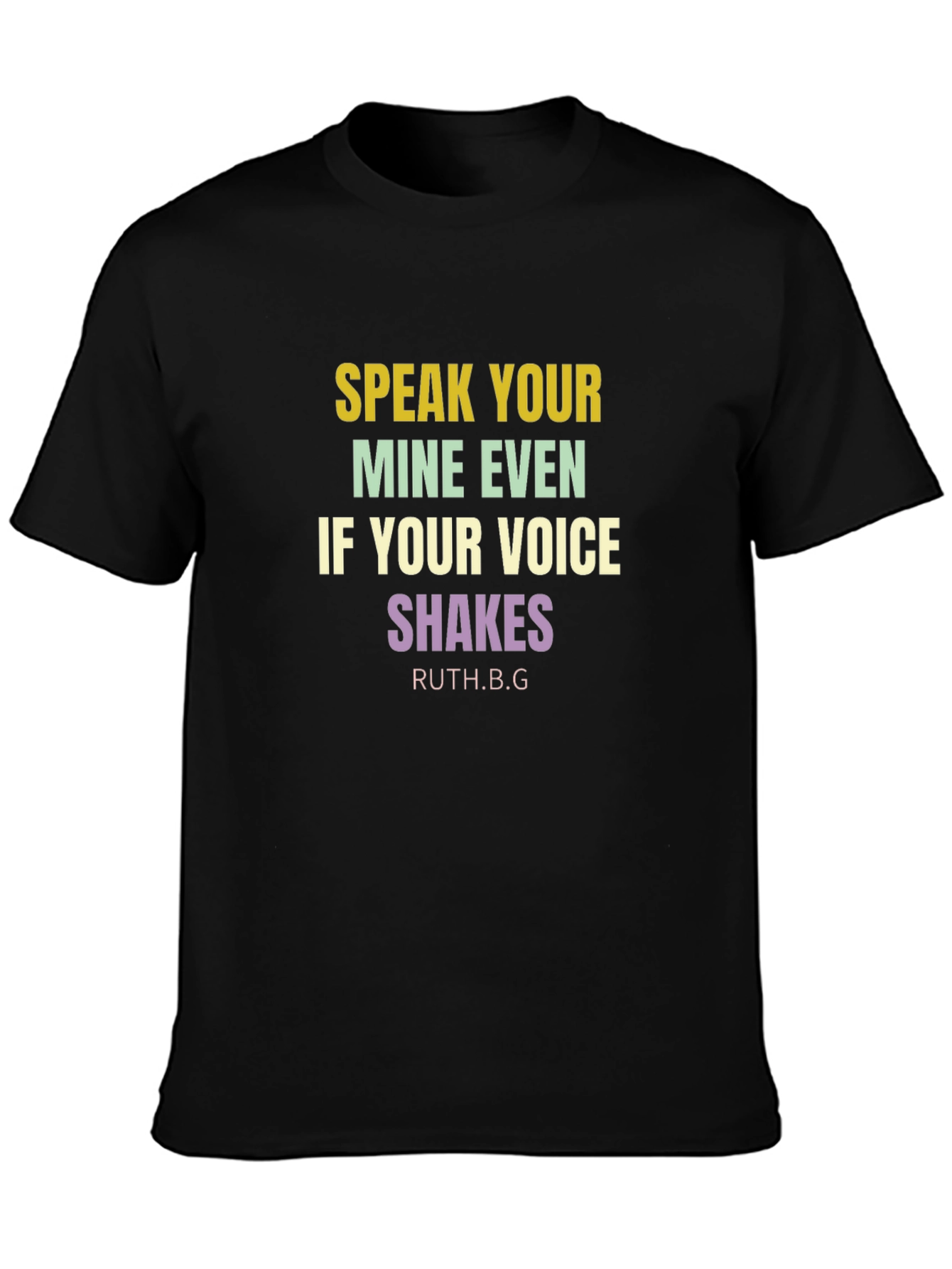 Black Speak Your Mind T-Shirt view 3