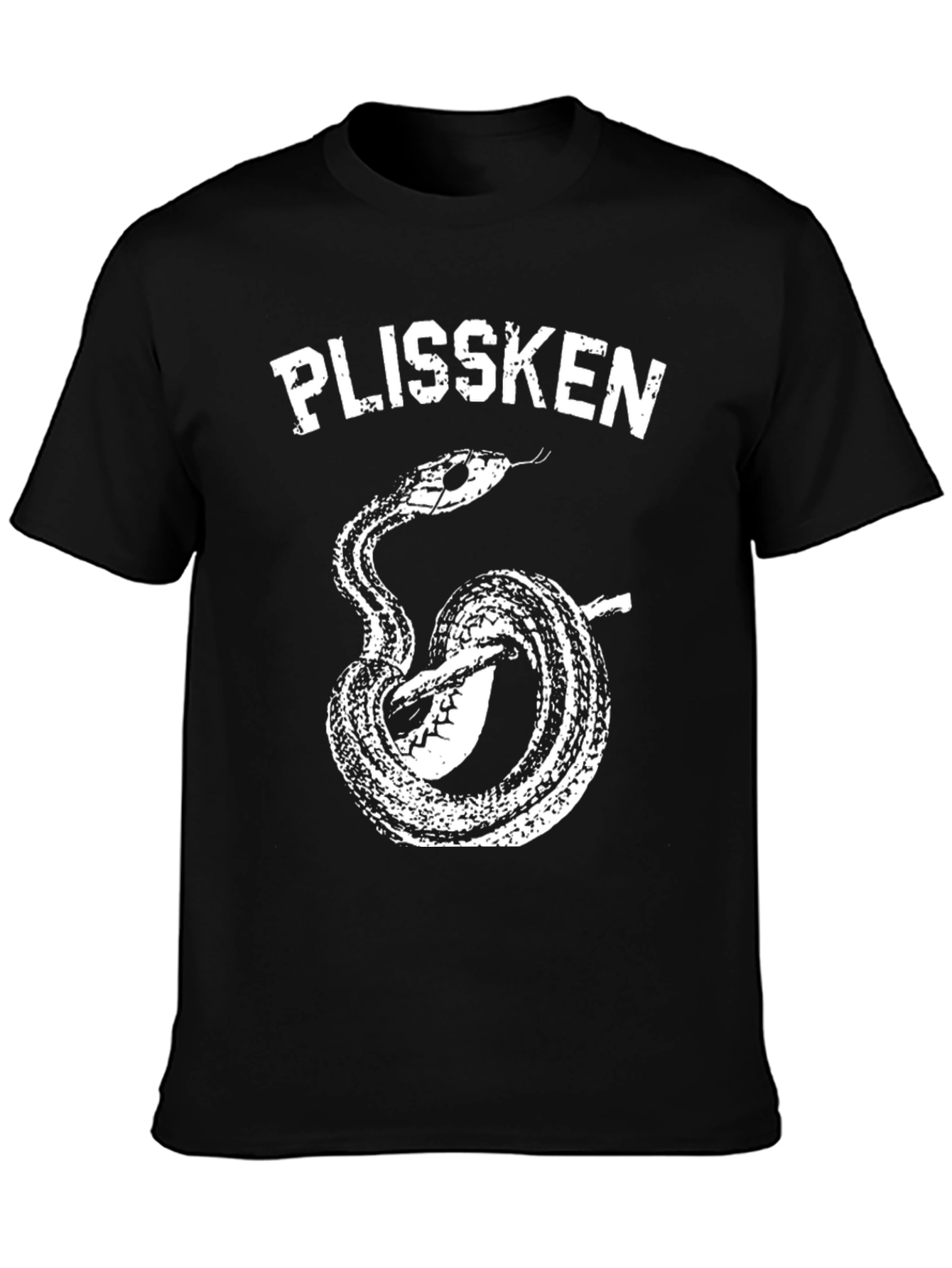 Black Plissken Snake T-Shirt - Bold Graphic Tee view 3