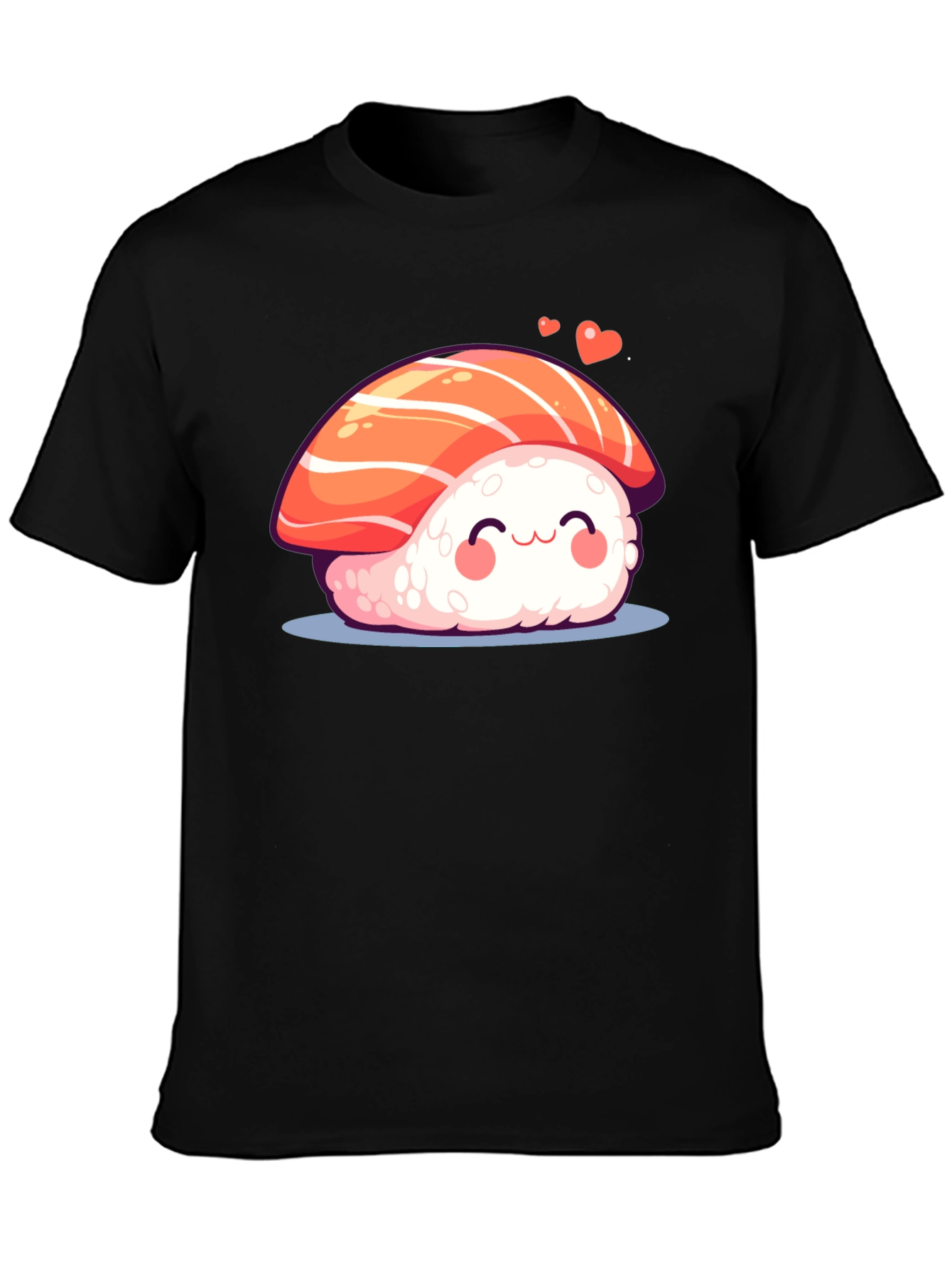 Black Cute Sushi Graphic Tee view 3