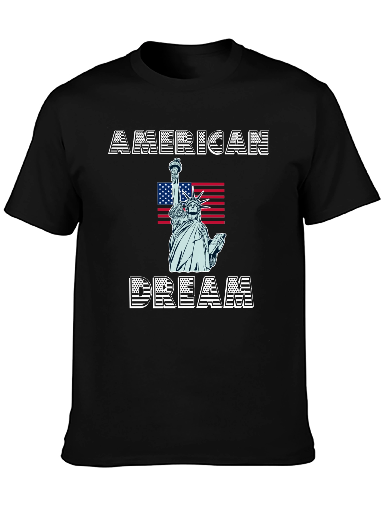 Black American Dream Graphic T-Shirt view 3