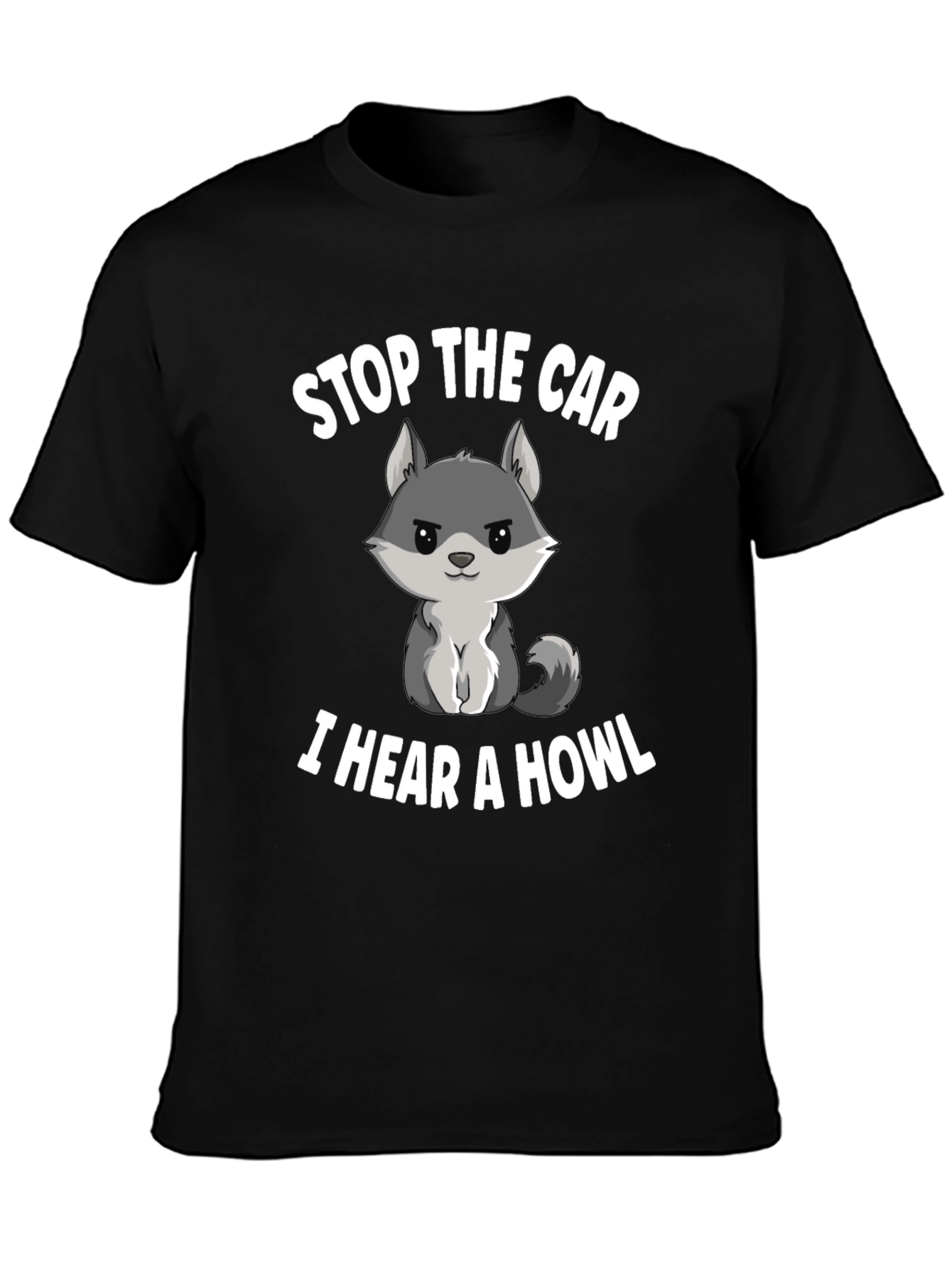 Black Stop the Car, I Hear a Howl T-Shirt view 3