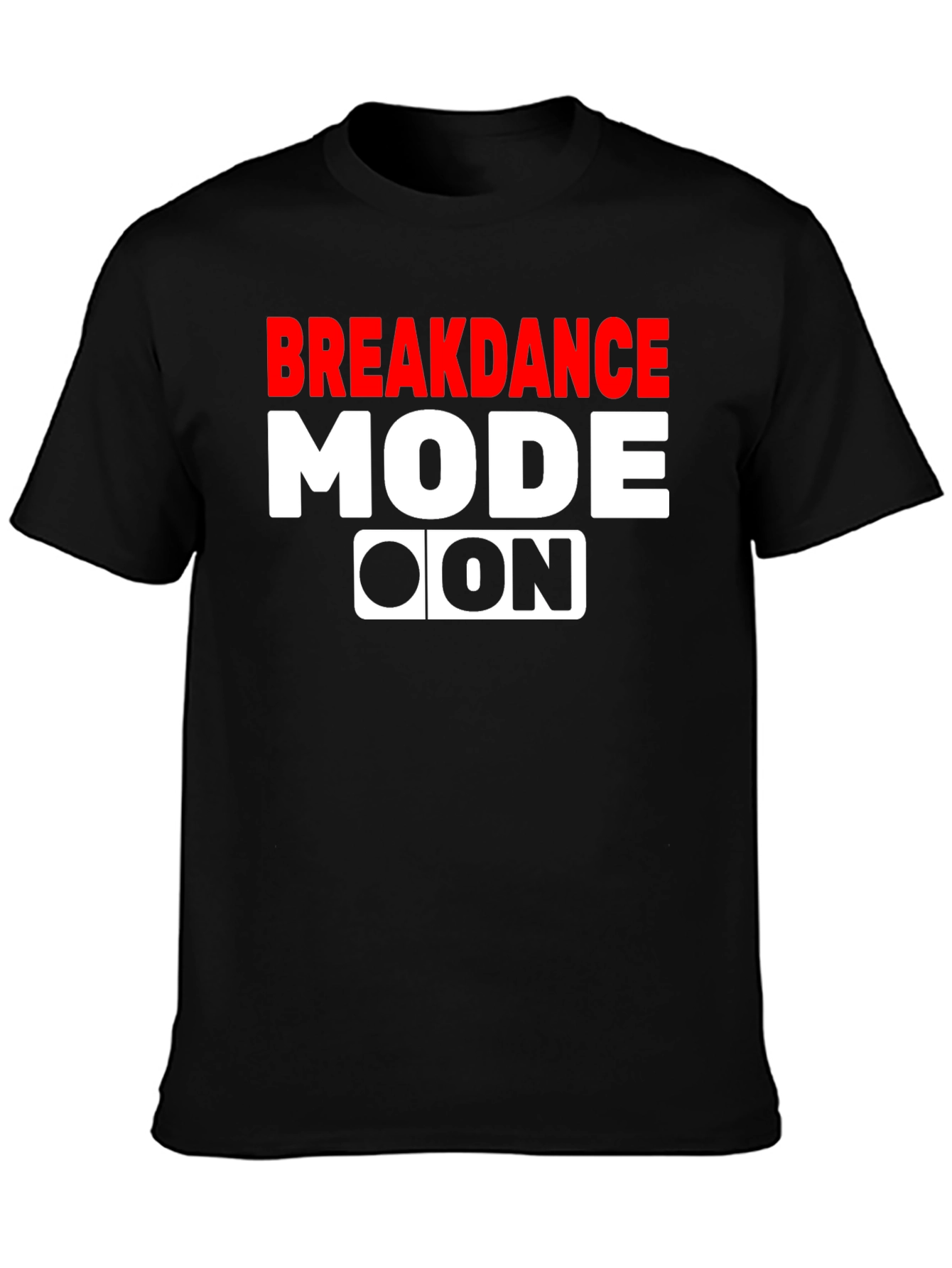 Black Breakdance Mode On Graphic Tee view 3