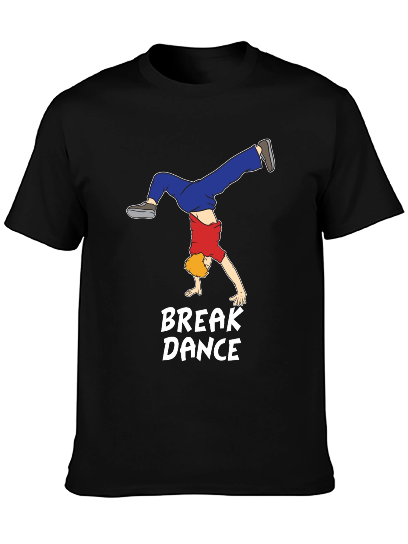 Black Break Dance T-Shirt: Stylish Cotton Tee for Dance Lovers view 3