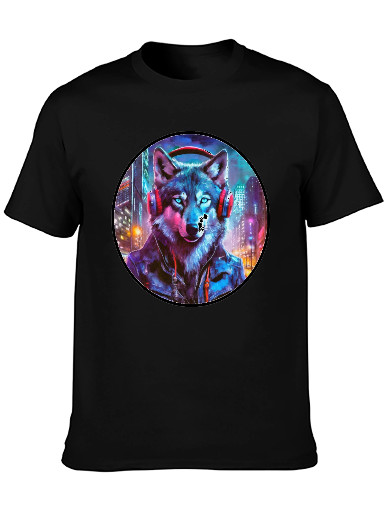 Black Wolf Graphic Tee view 3
