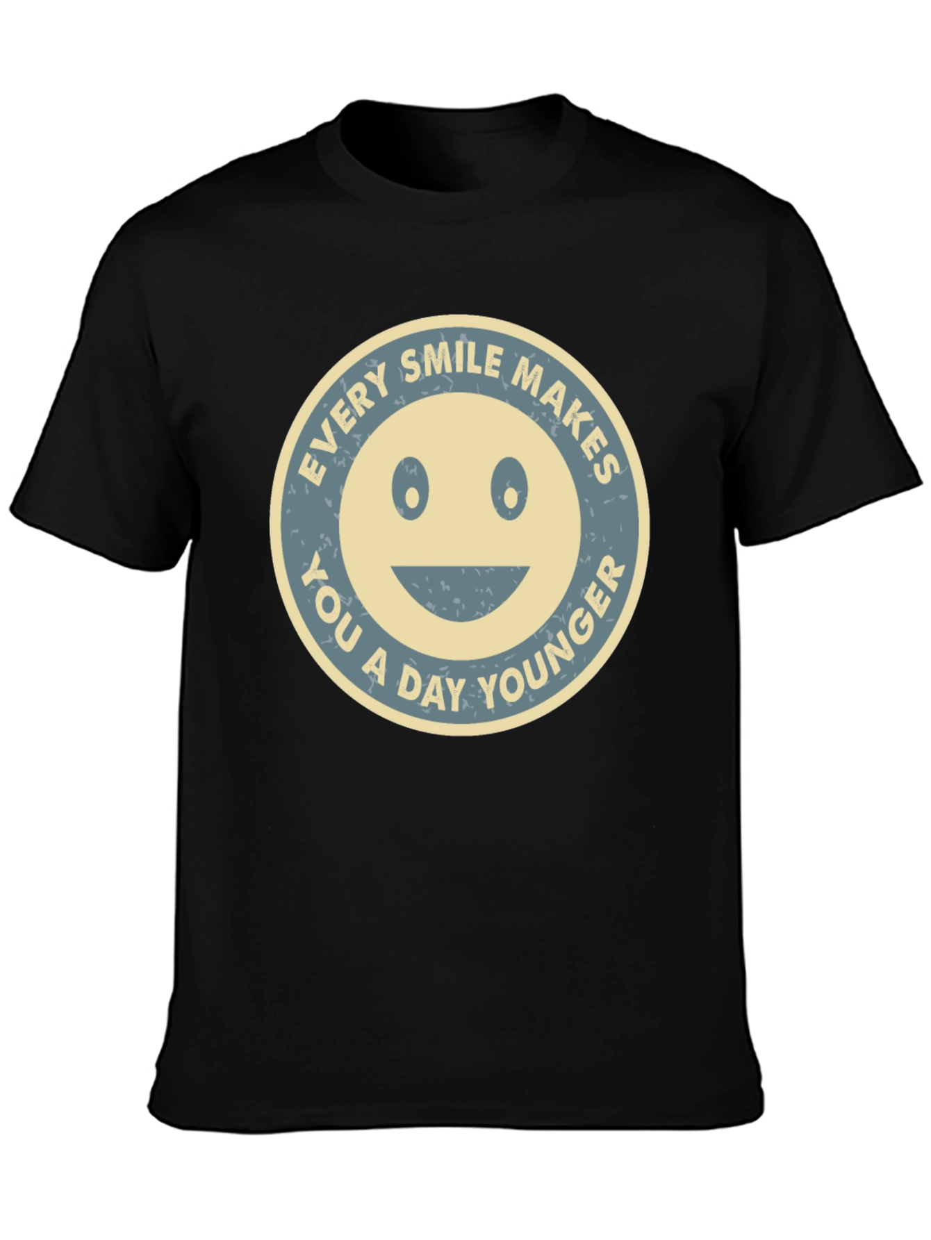 Black Smile Makes You Younger Graphic Tee view 3