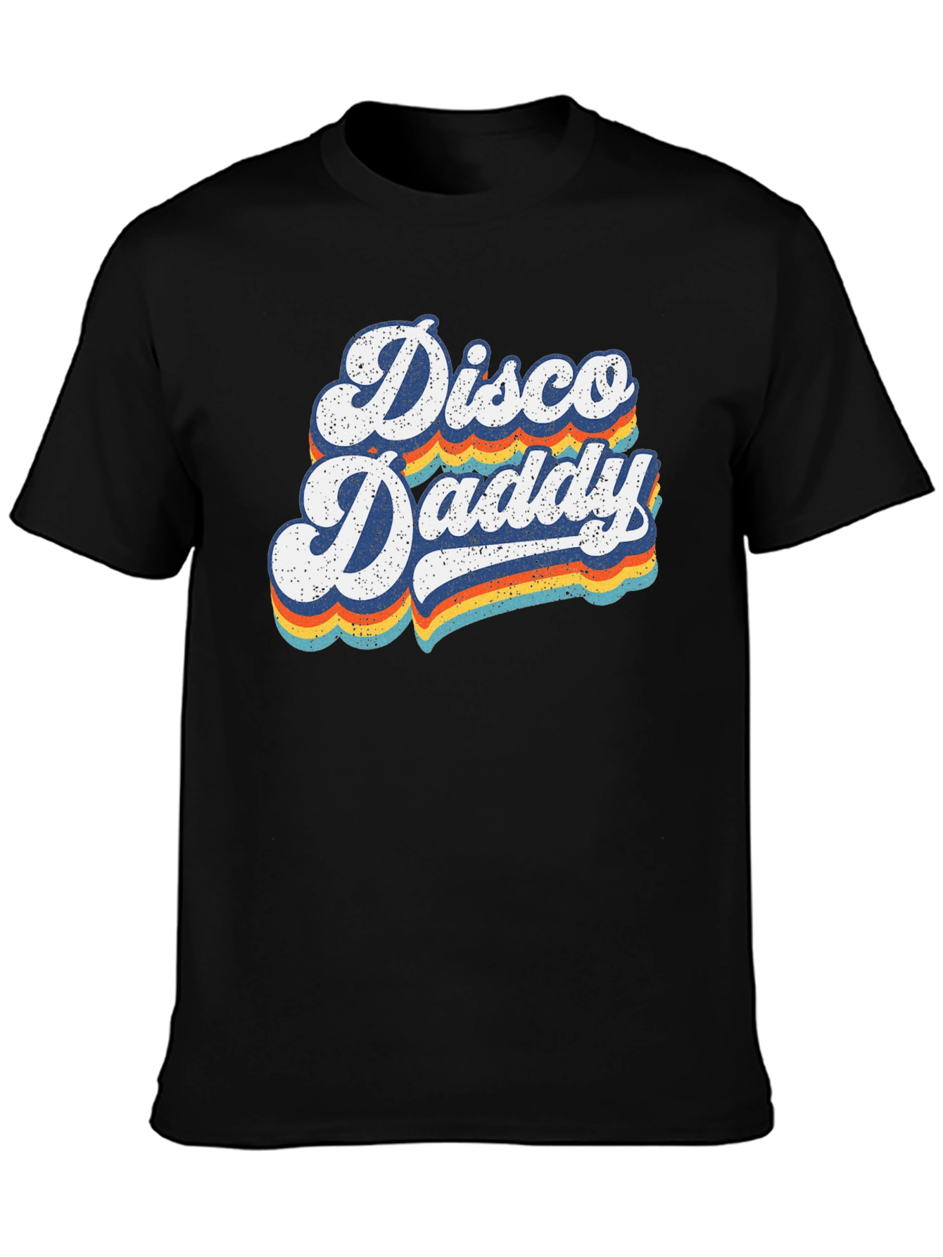Black Retro Disco Daddy T-Shirt - Vintage Style view 3