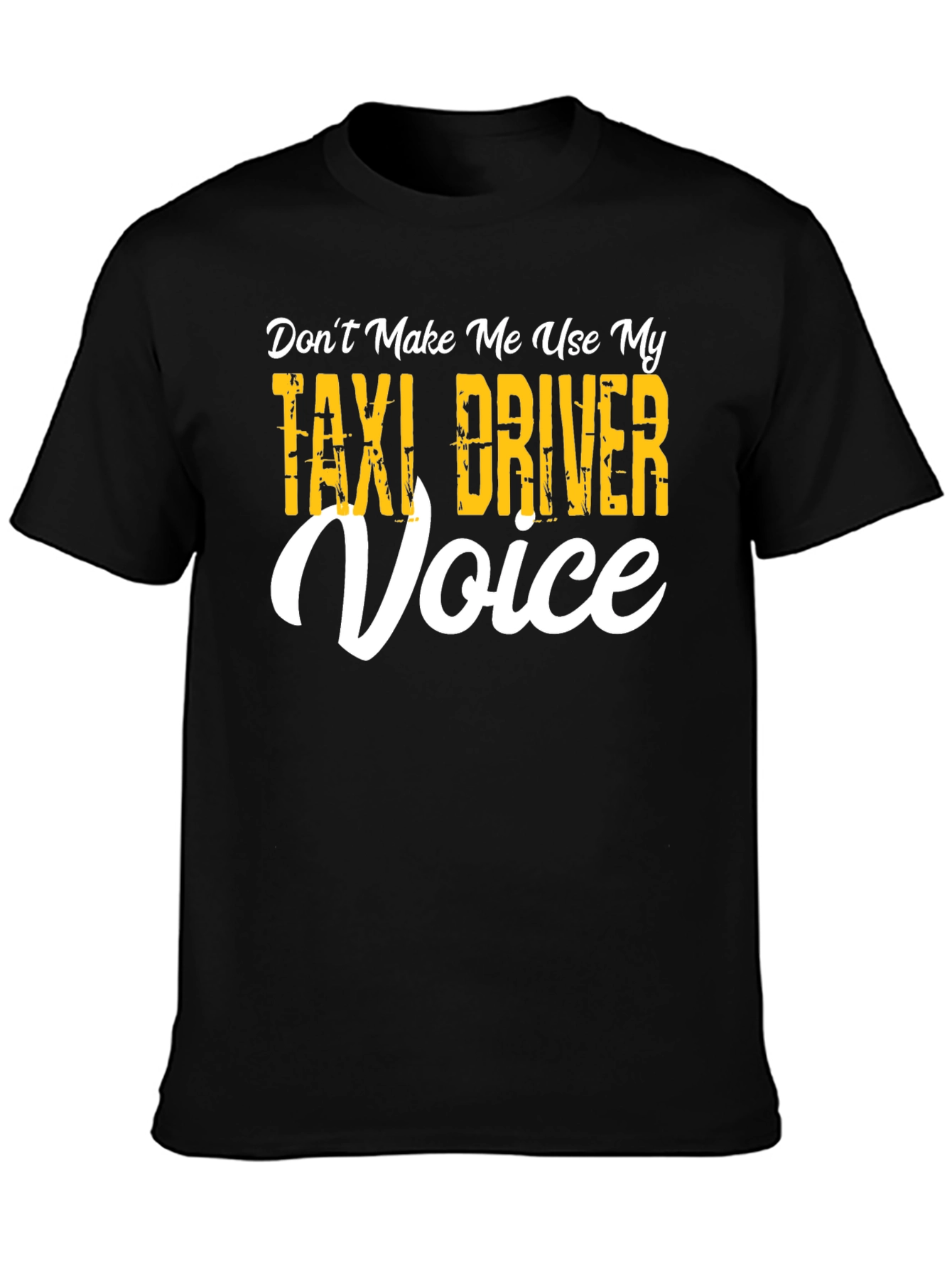 Black Taxi Driver Voice T-Shirt view 3