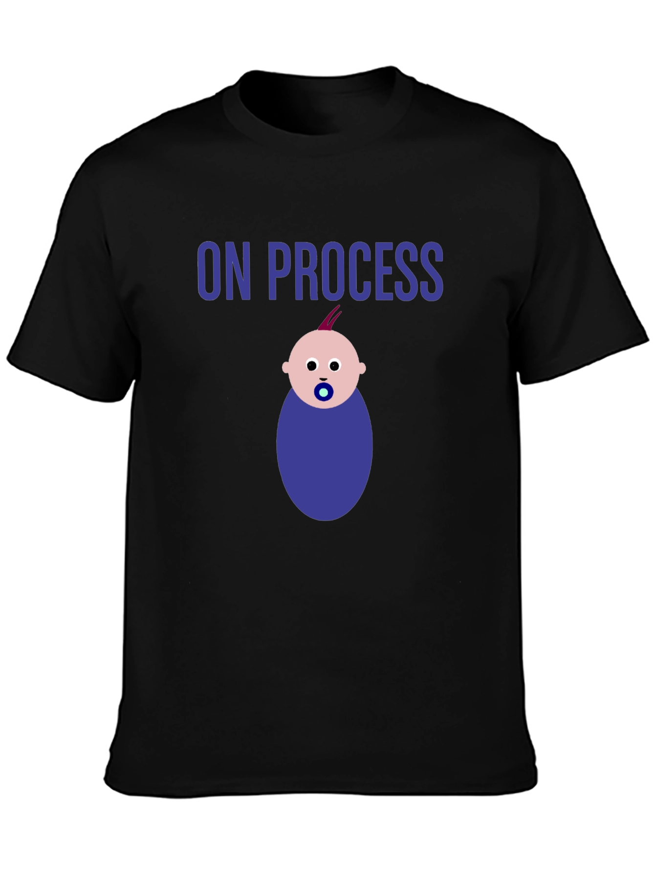 Black On Process Baby T-Shirt view 3