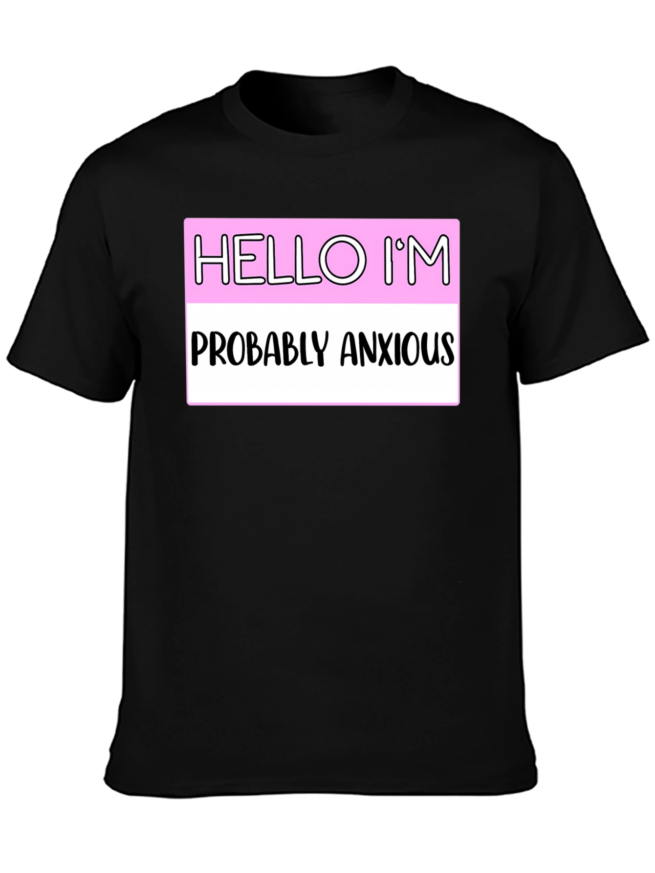 Black Anxious Introvert Graphic Tee - Express Yourself! view 3