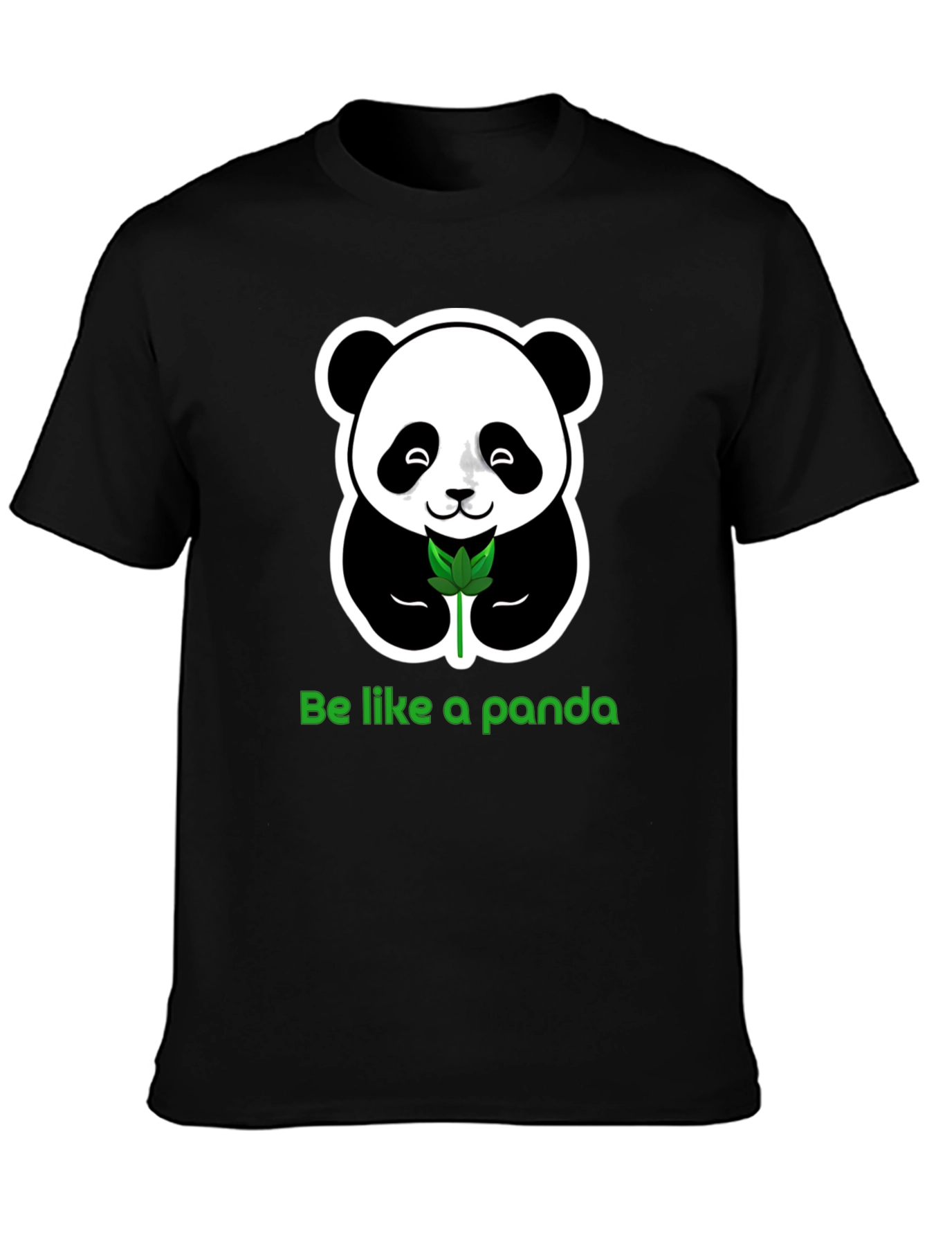 Black Be Like a Panda Graphic Tee - Relaxed Fit view 3