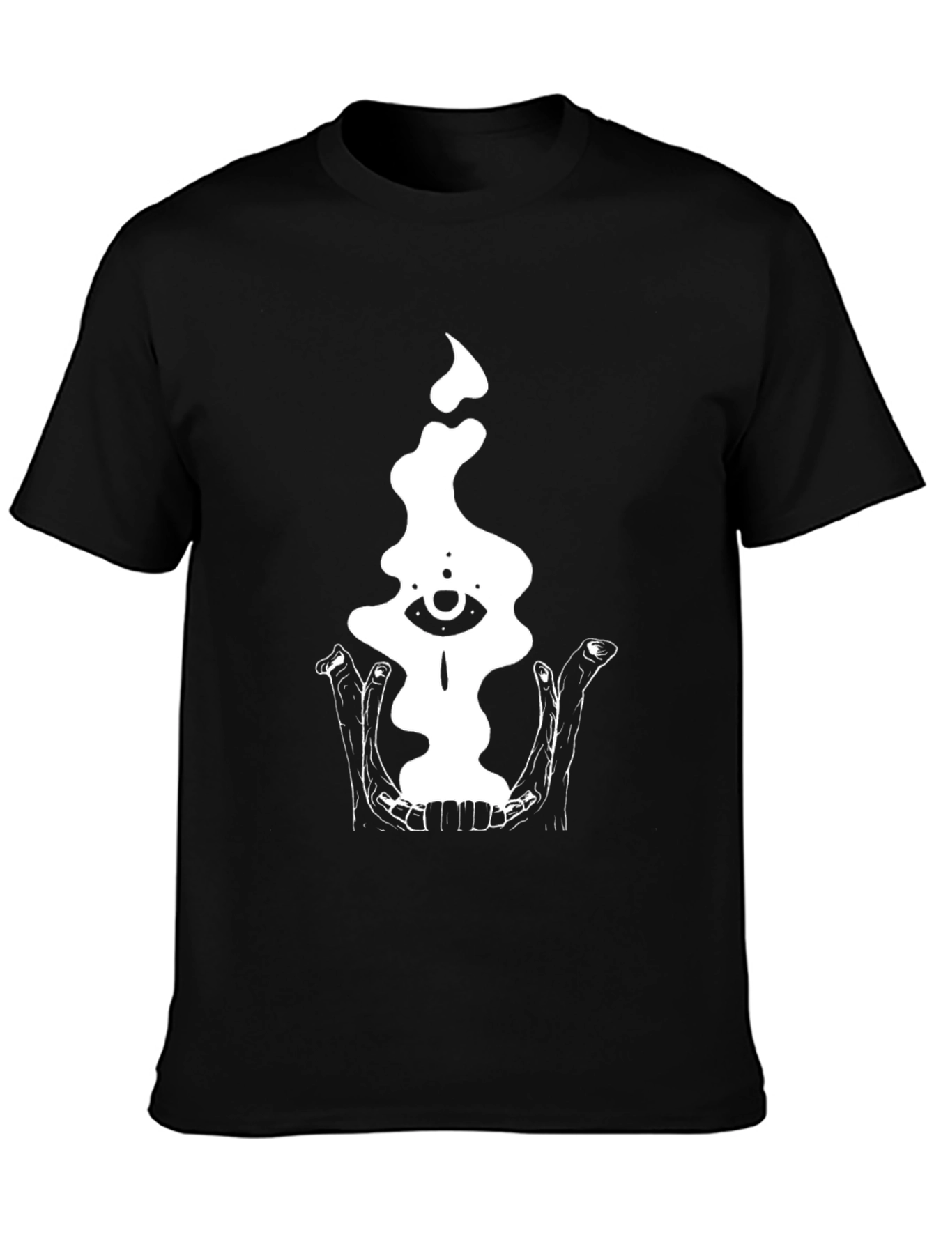 Black Mystic Eye T-Shirt - Black Graphic Tee view 3