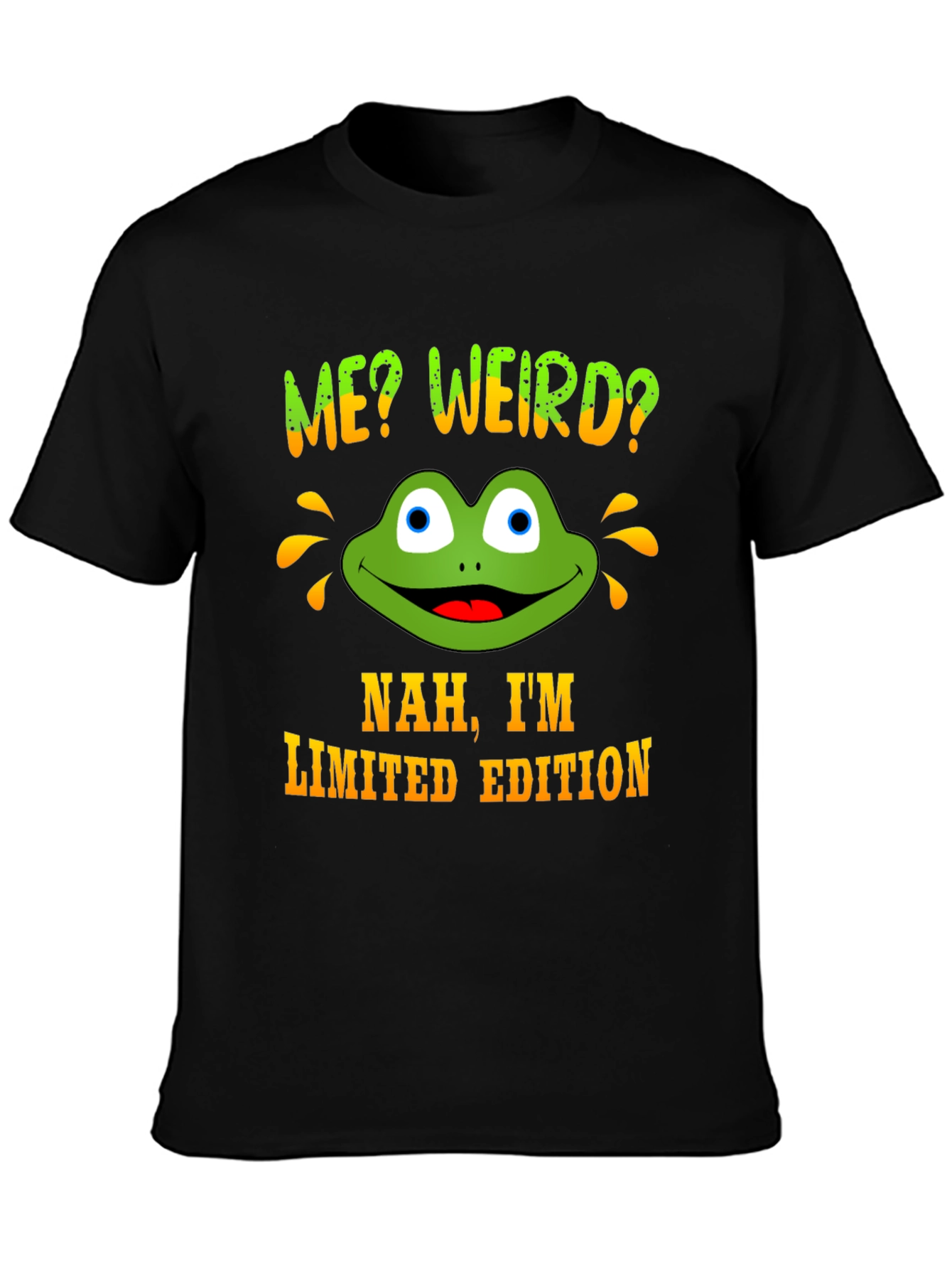 Black Me Weird? Frog Graphic Novelty Tee view 3
