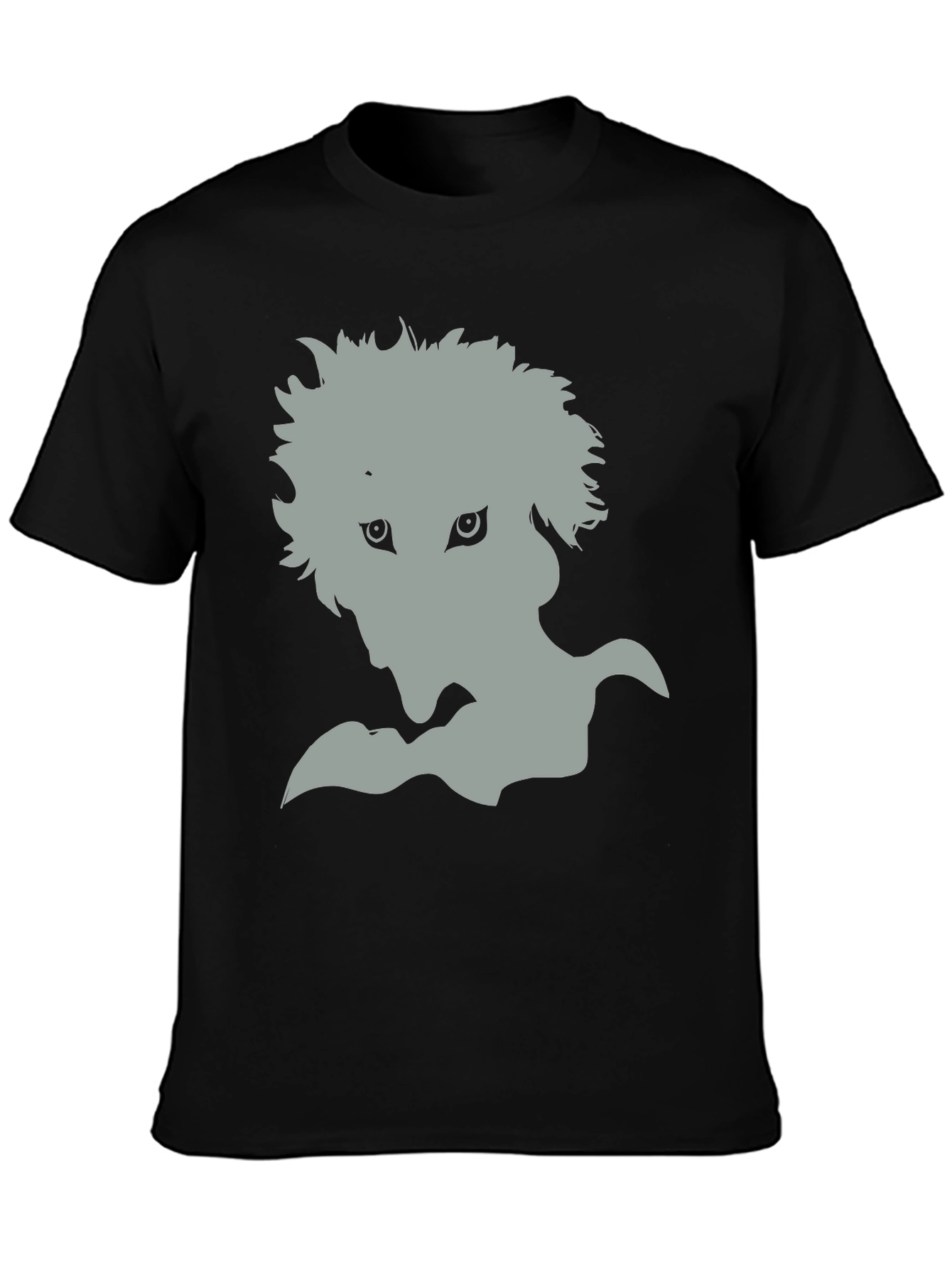 Black Mystery Creature Graphic Tee - Black view 3