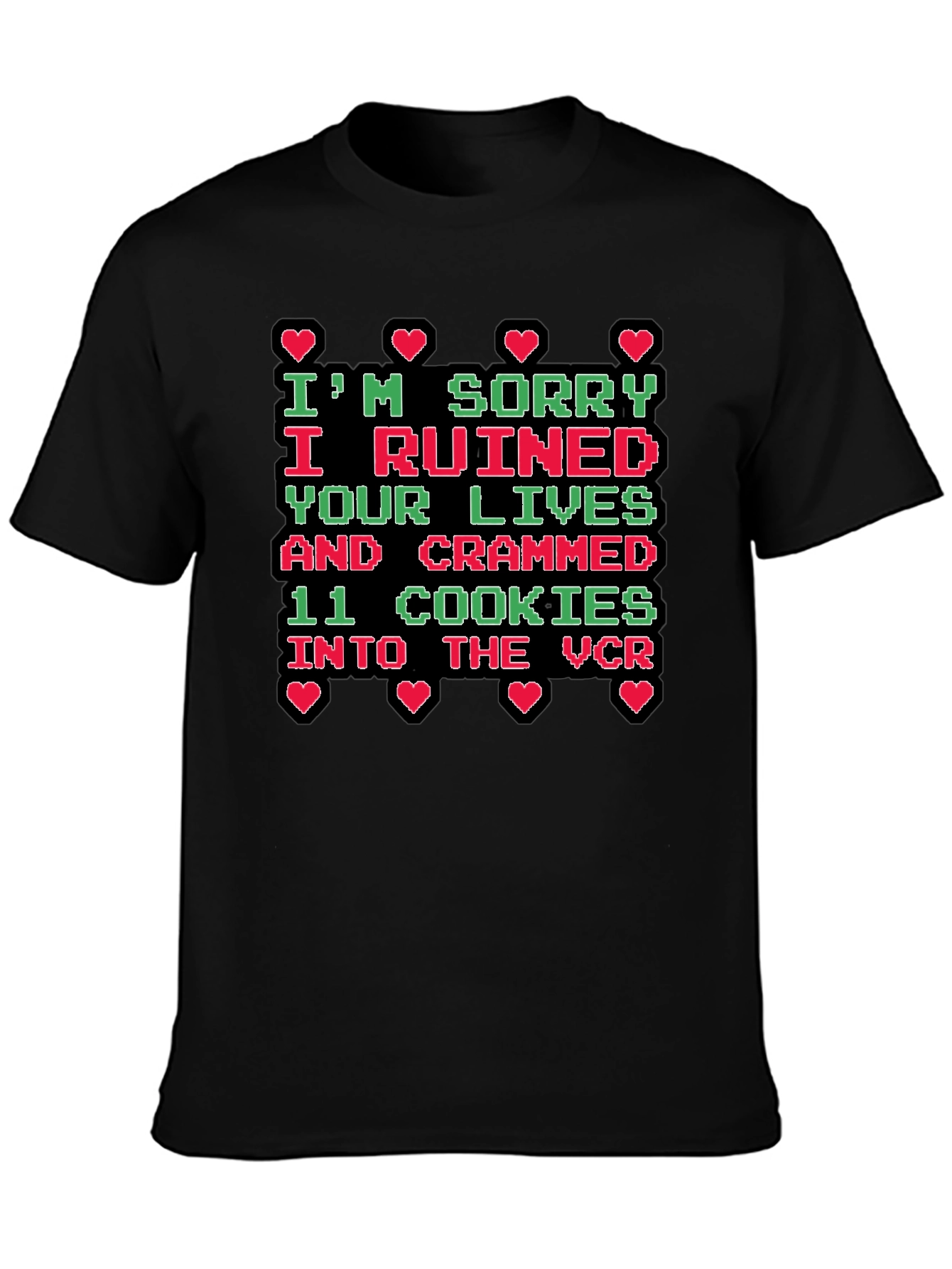 Black I'm Sorry Funny Graphic Tee view 3