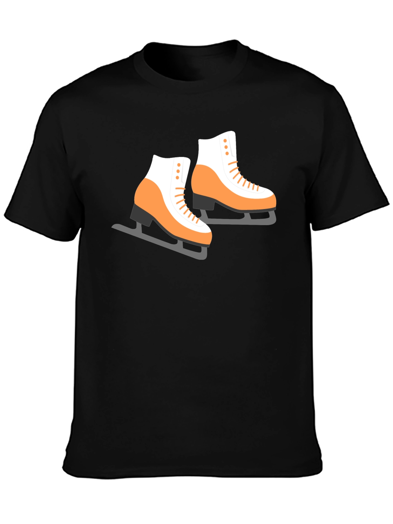 Black Ice Skate Graphic Tee - Black view 3