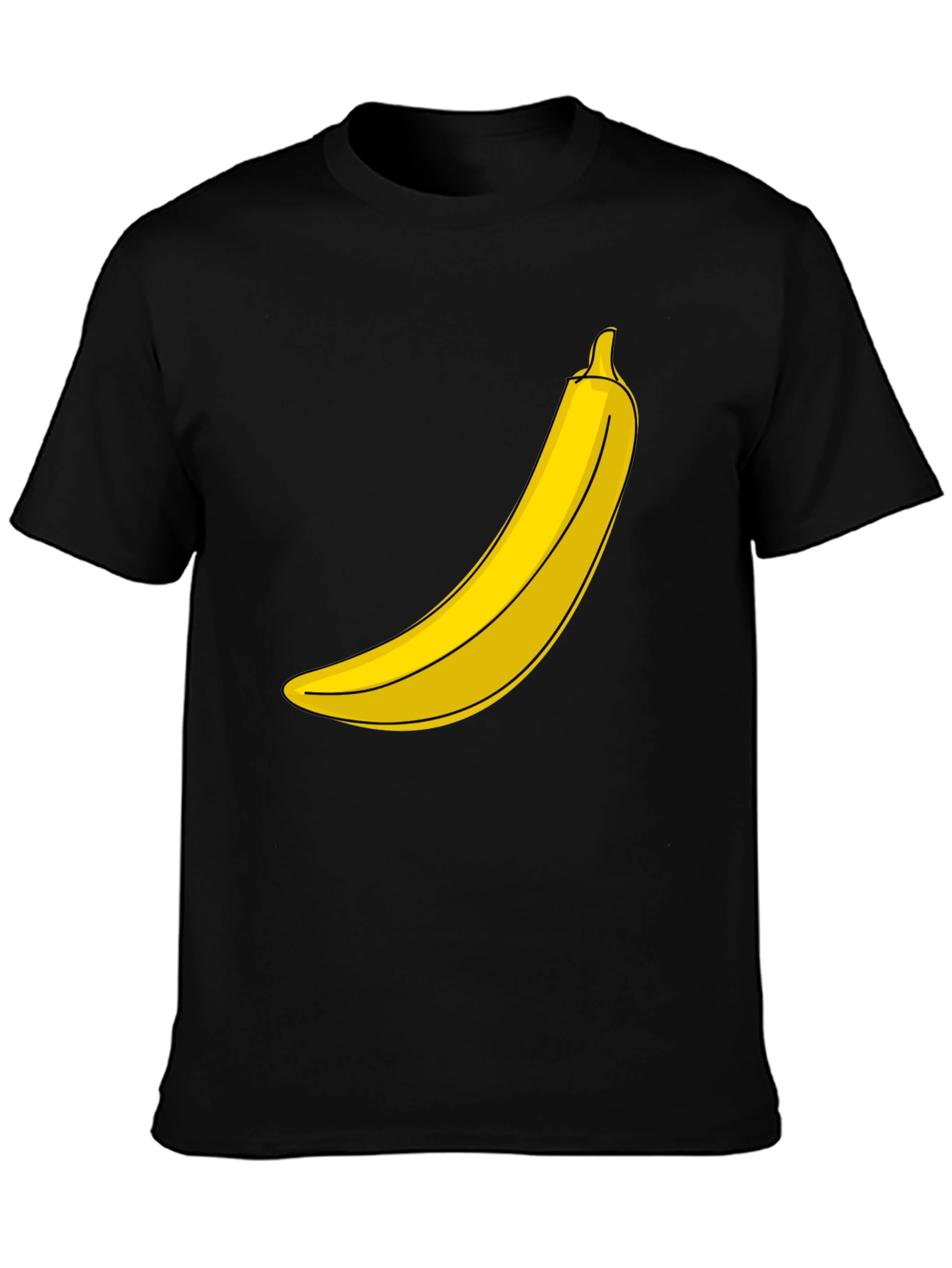 Black Banana Graphic T-Shirt - Funny Novelty Tee view 3