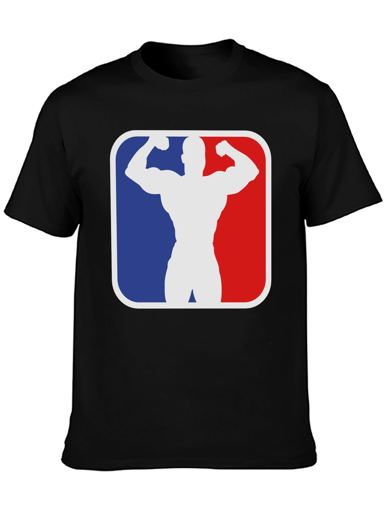 Black Muscle Bodybuilding Gym T-Shirt - Black view 3