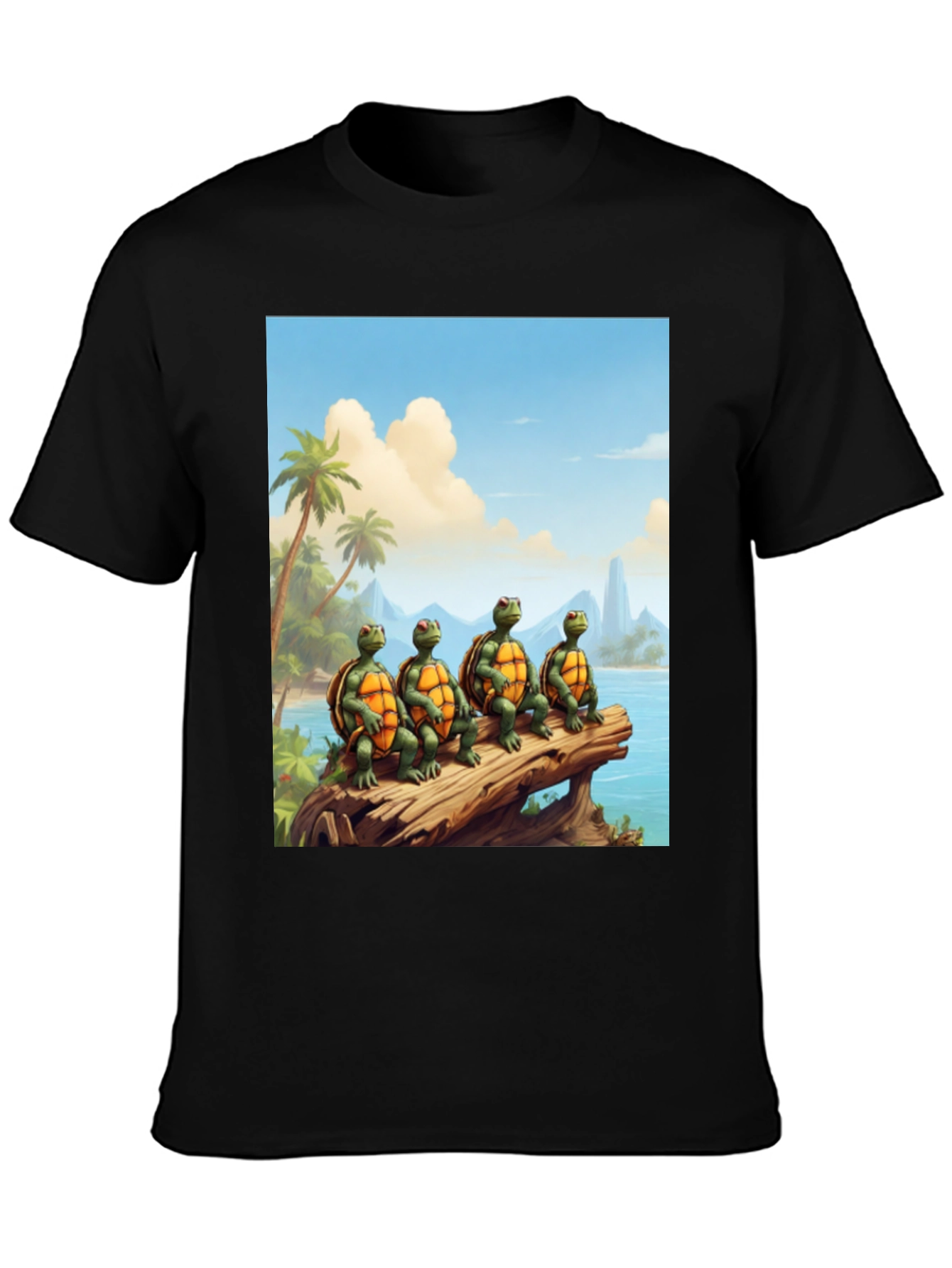 Black Turtle Beach T-Shirt view 3