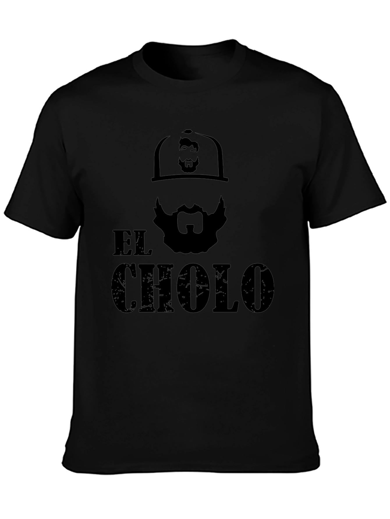Black El Cholo Graphic Tee - Black Crew Neck view 3