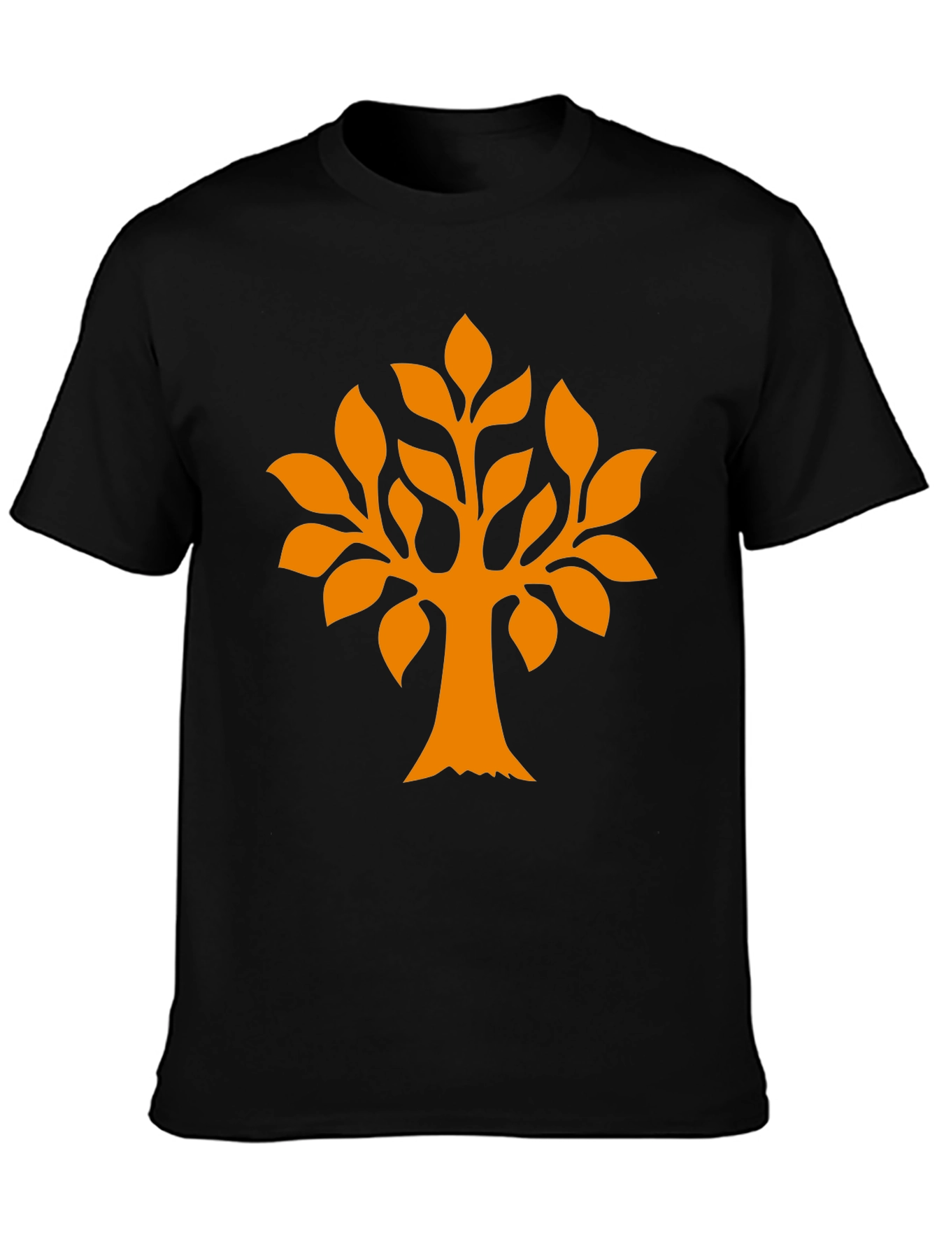 Black Nature Tree Graphic Print T-Shirt view 3