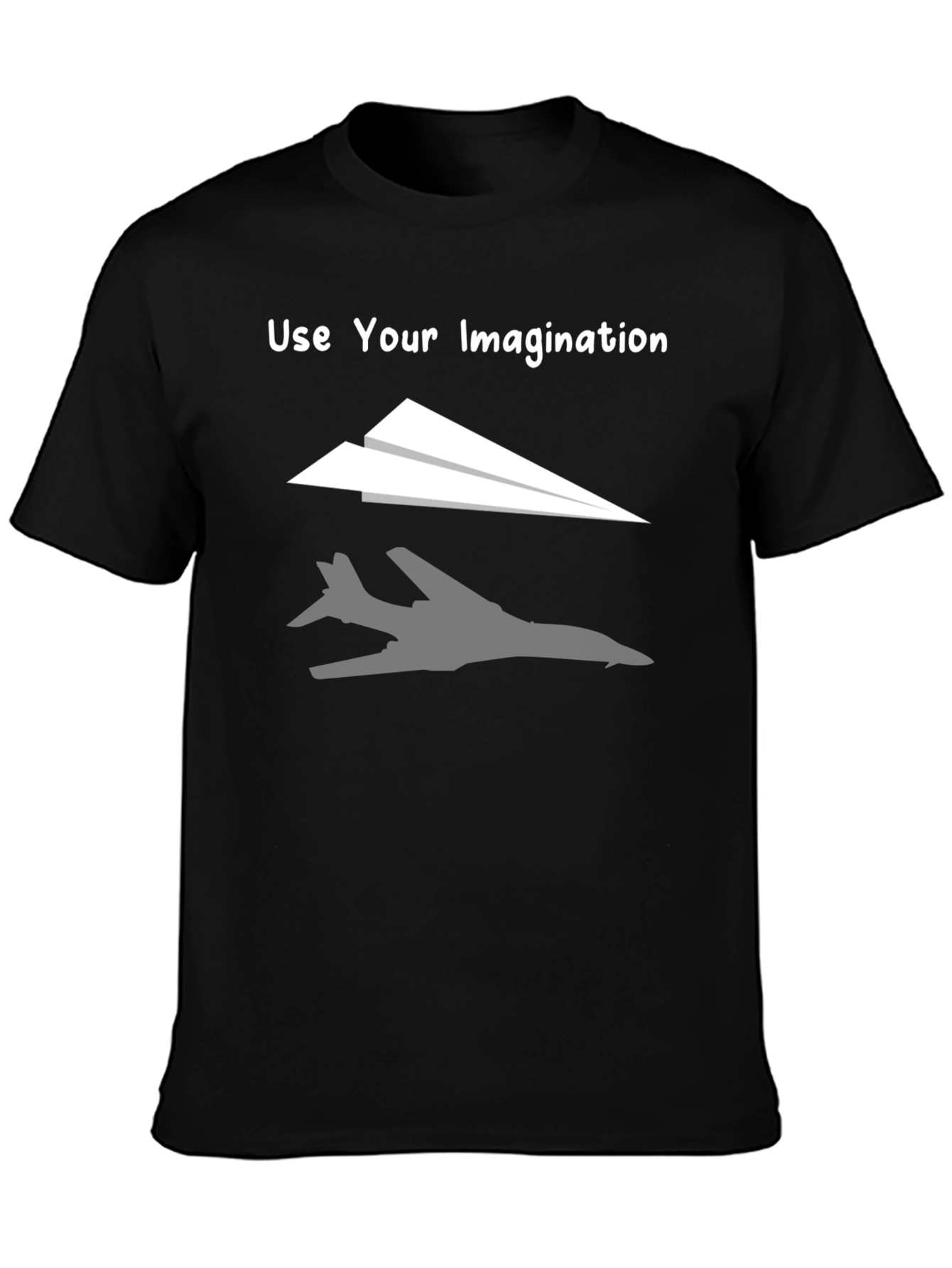Black Use Your Imagination T-Shirt view 3