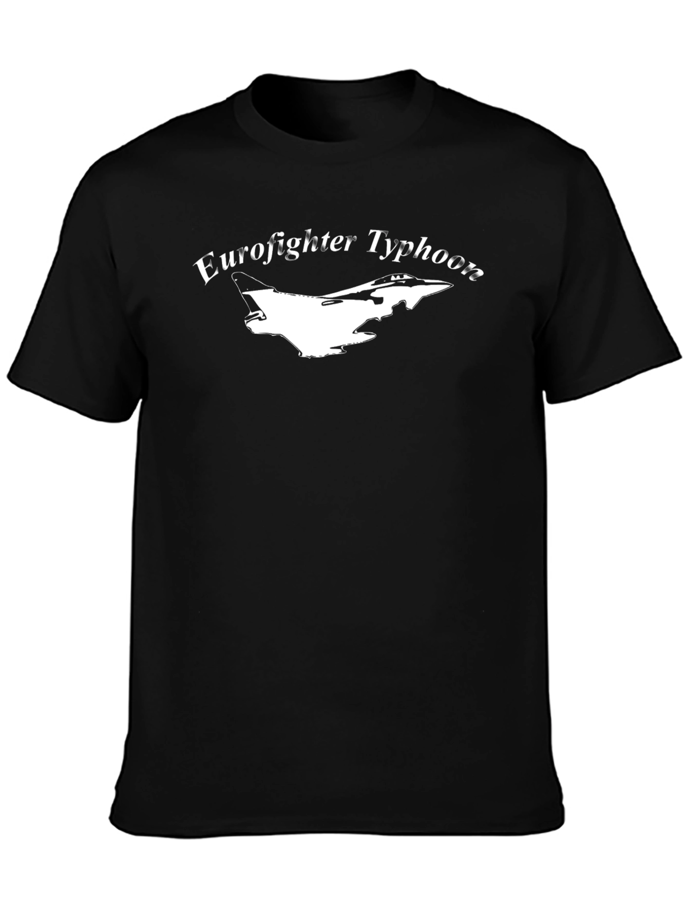 Black Eurofighter Typhoon Graphic T-Shirt - Black view 3