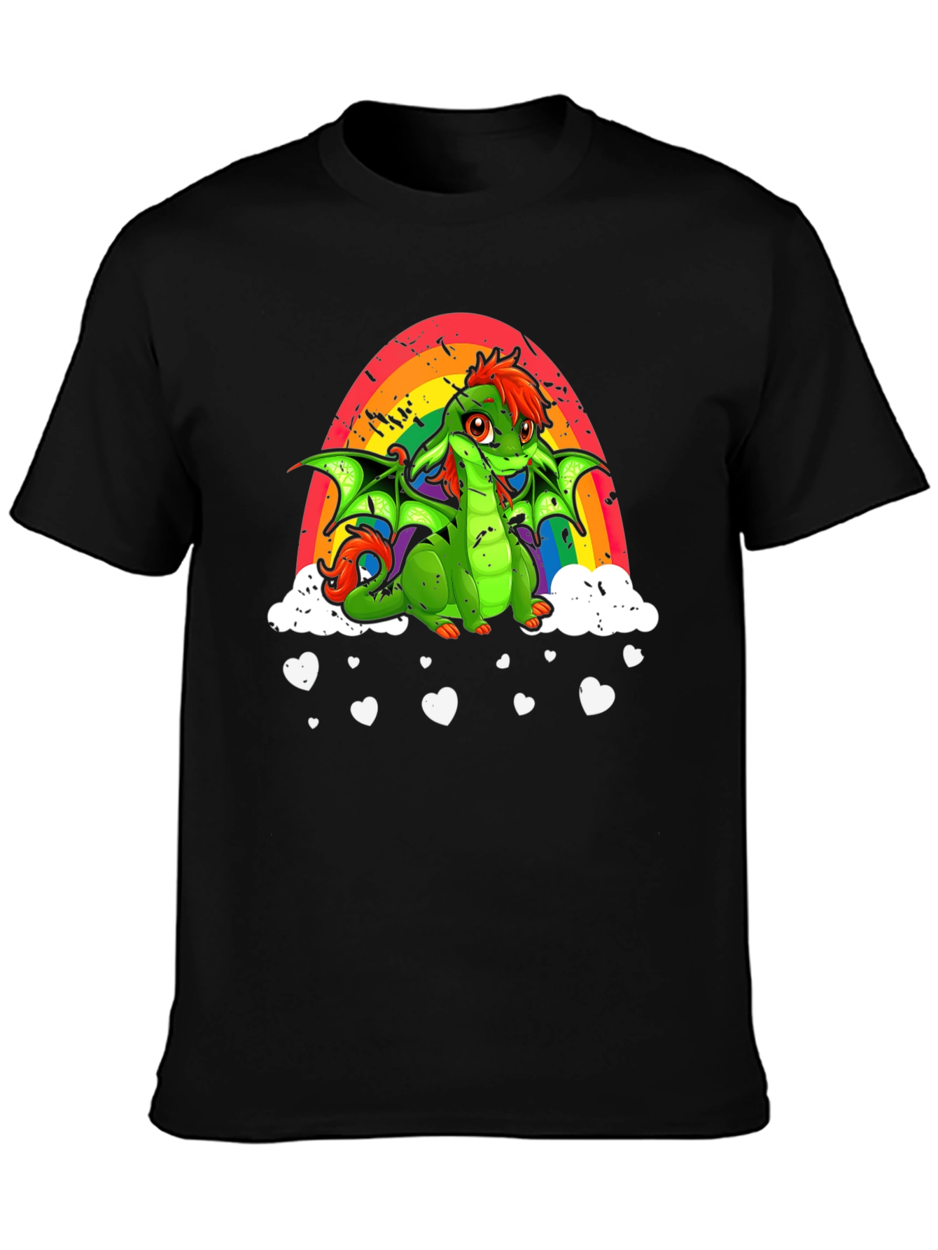 Rainbow Dragon Graphic T-Shirt - 3