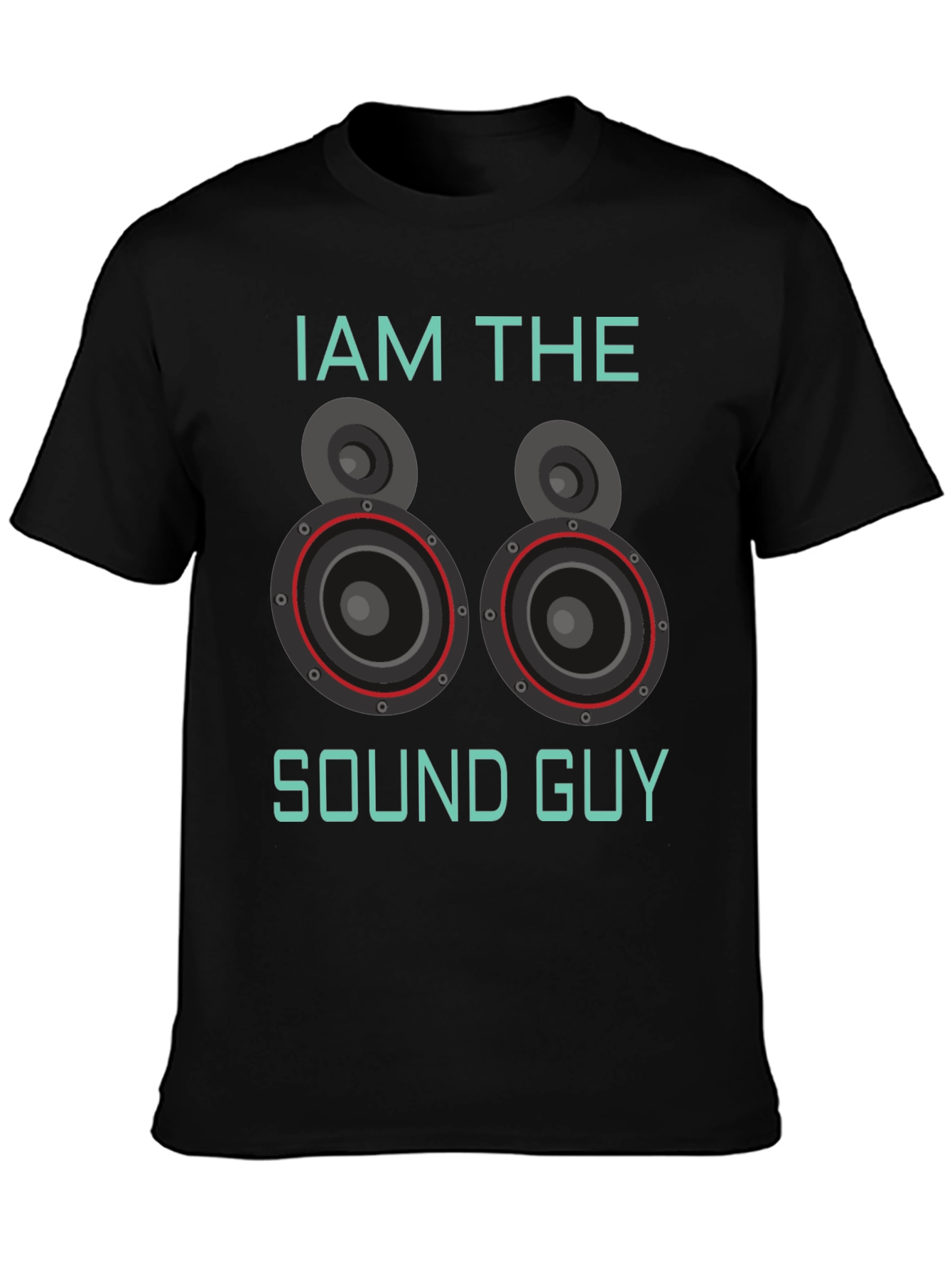 Black Sound Guy Graphic T-Shirt - Music Lover Tee view 3