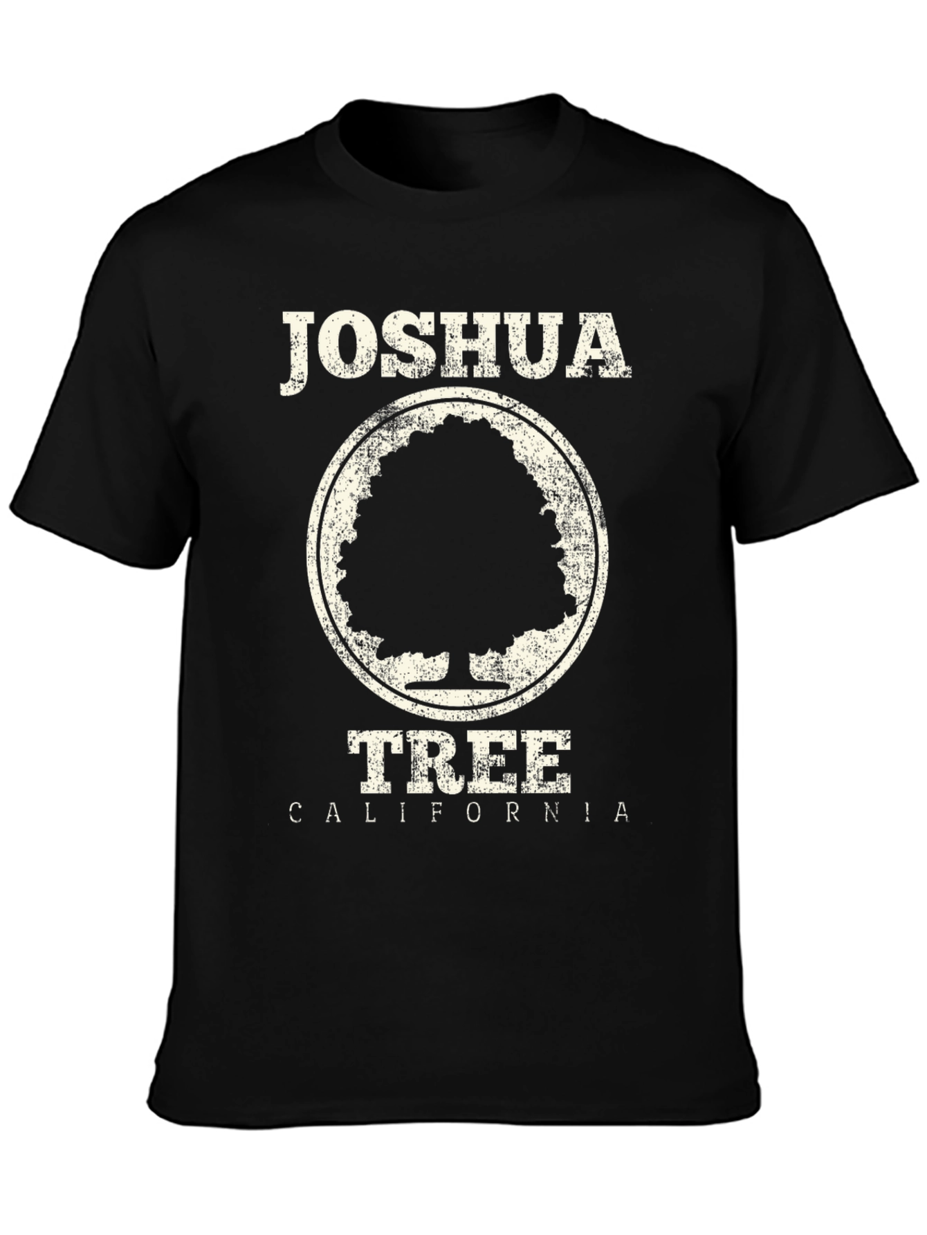 Black Joshua Tree California Graphic Tee view 3