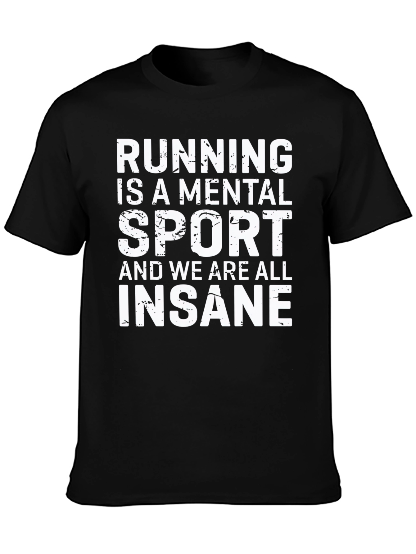 Black Running is a Mental Sport Graphic Tee view 3