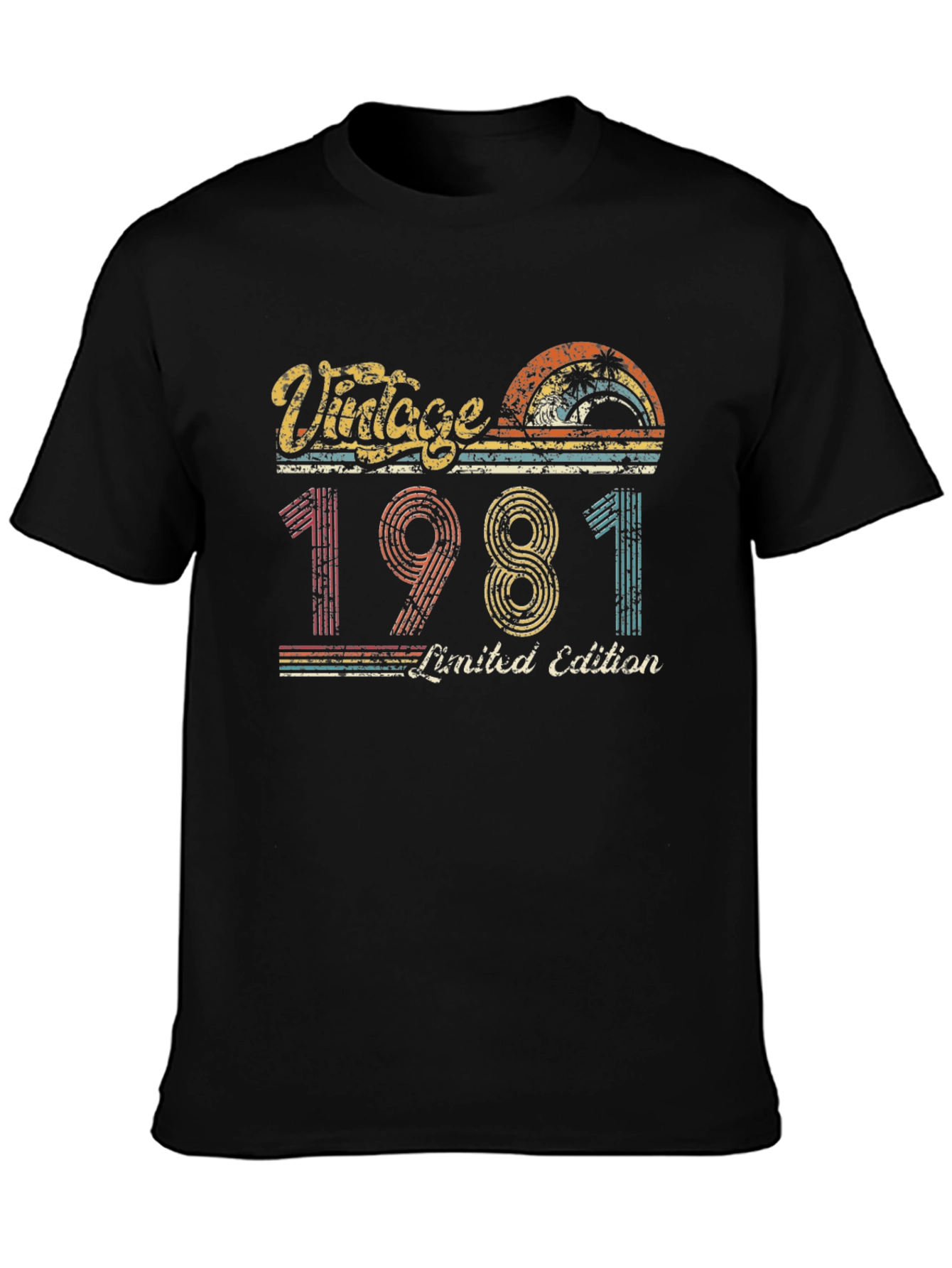 Black Vintage 1981 Limited Edition Black Graphic Tee view 3