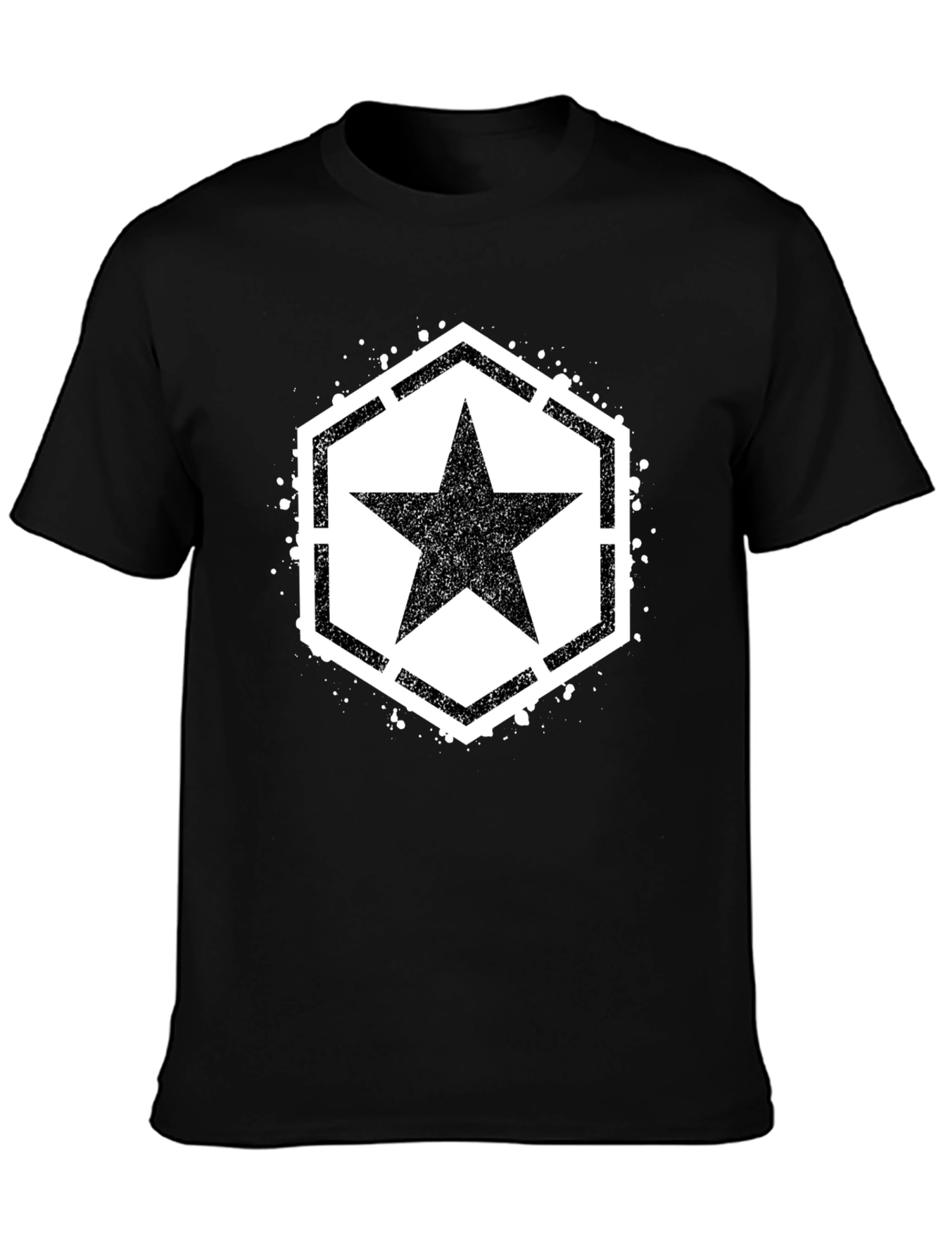 Black Star Graphic Black T-Shirt view 3