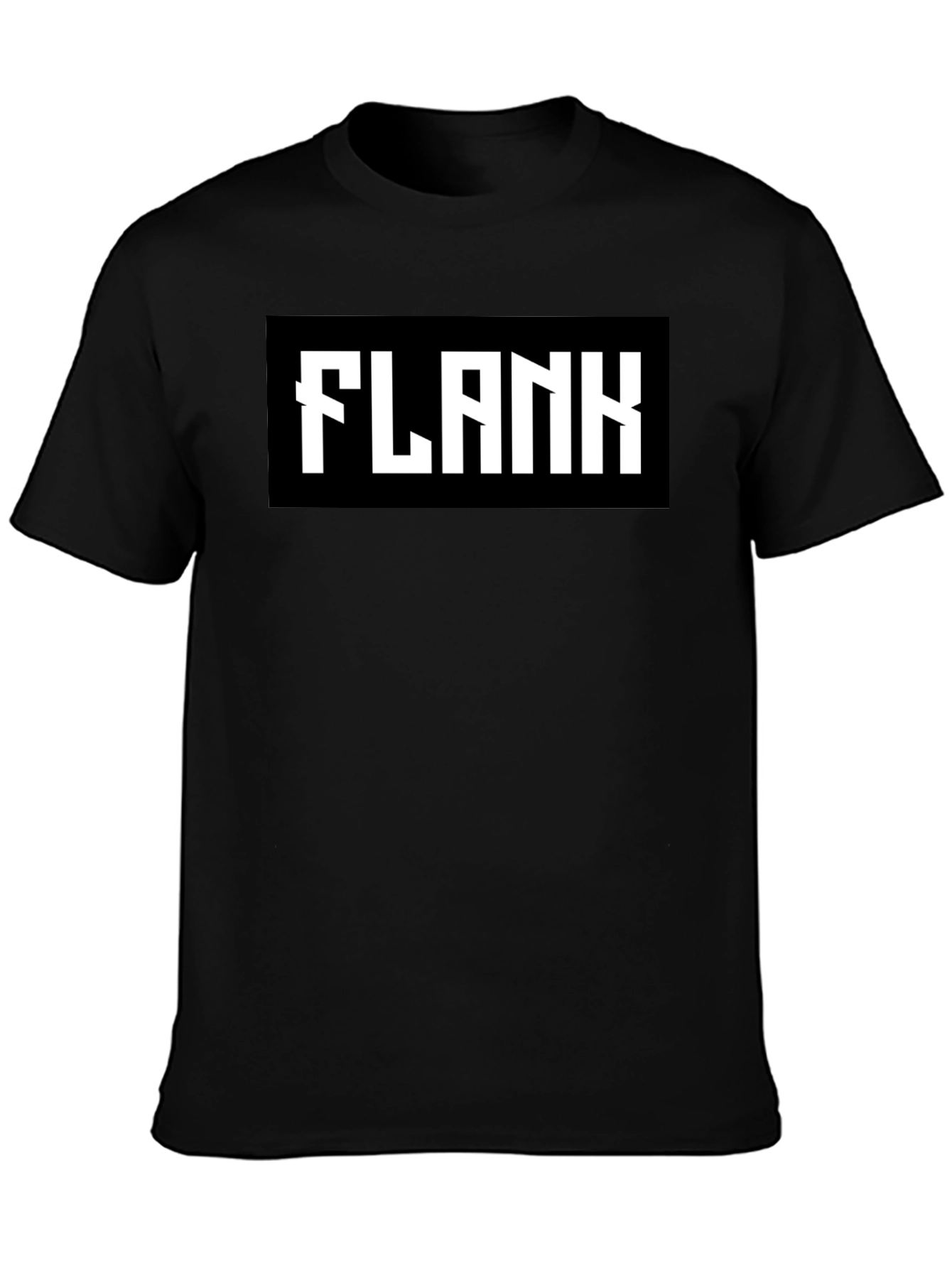 Black Black Flank Graphic Tee - Bold Statement Shirt view 3