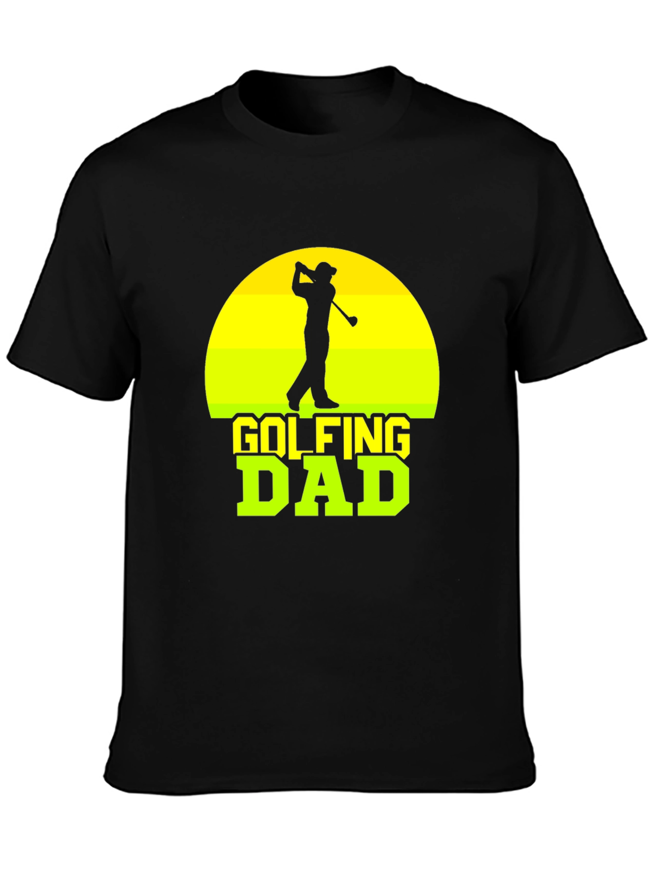 Black Golfing Dad T-Shirt - Perfect for Golf Lovers view 3