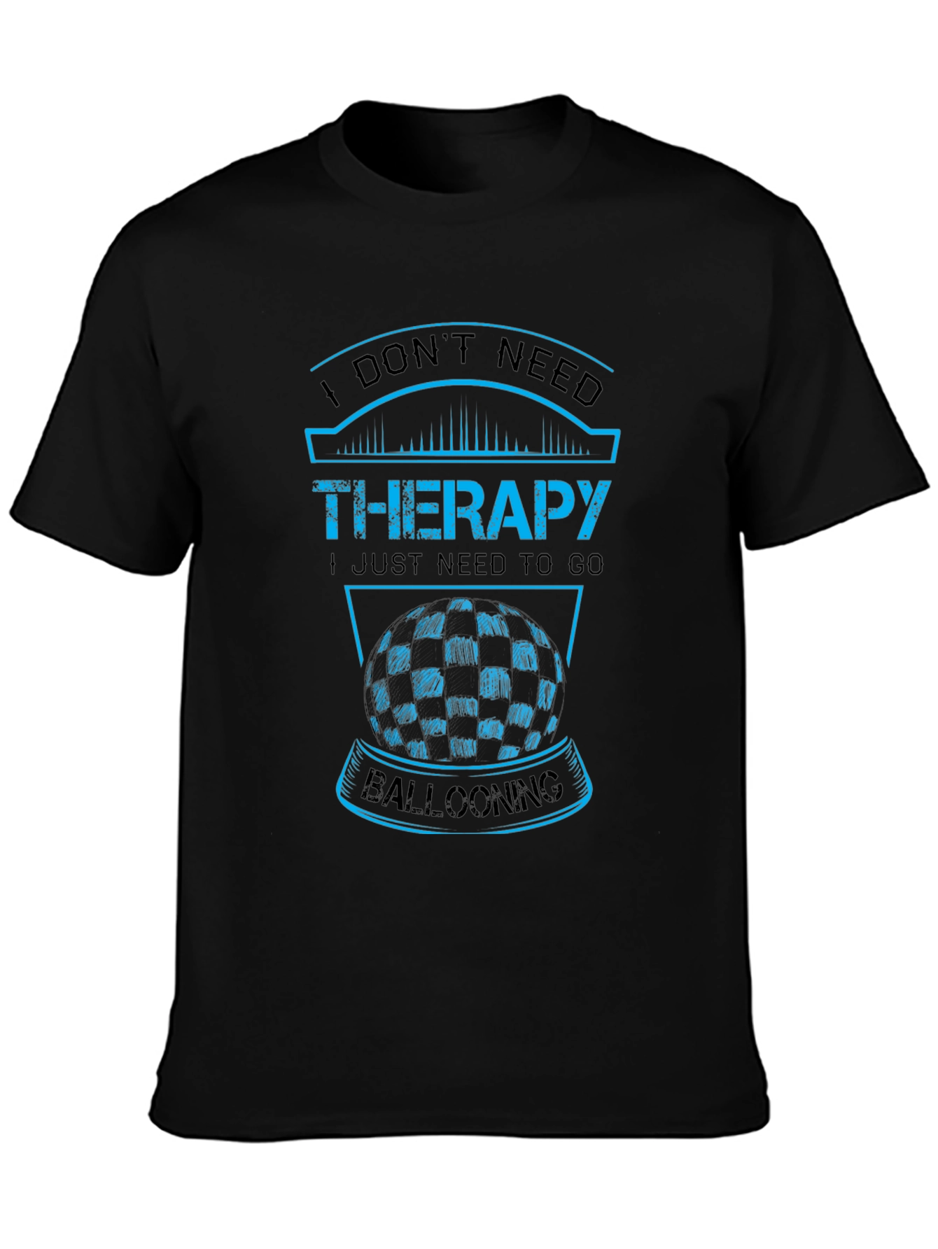 Black Ballooning Therapy Graphic Tee - Comfort Fit view 3