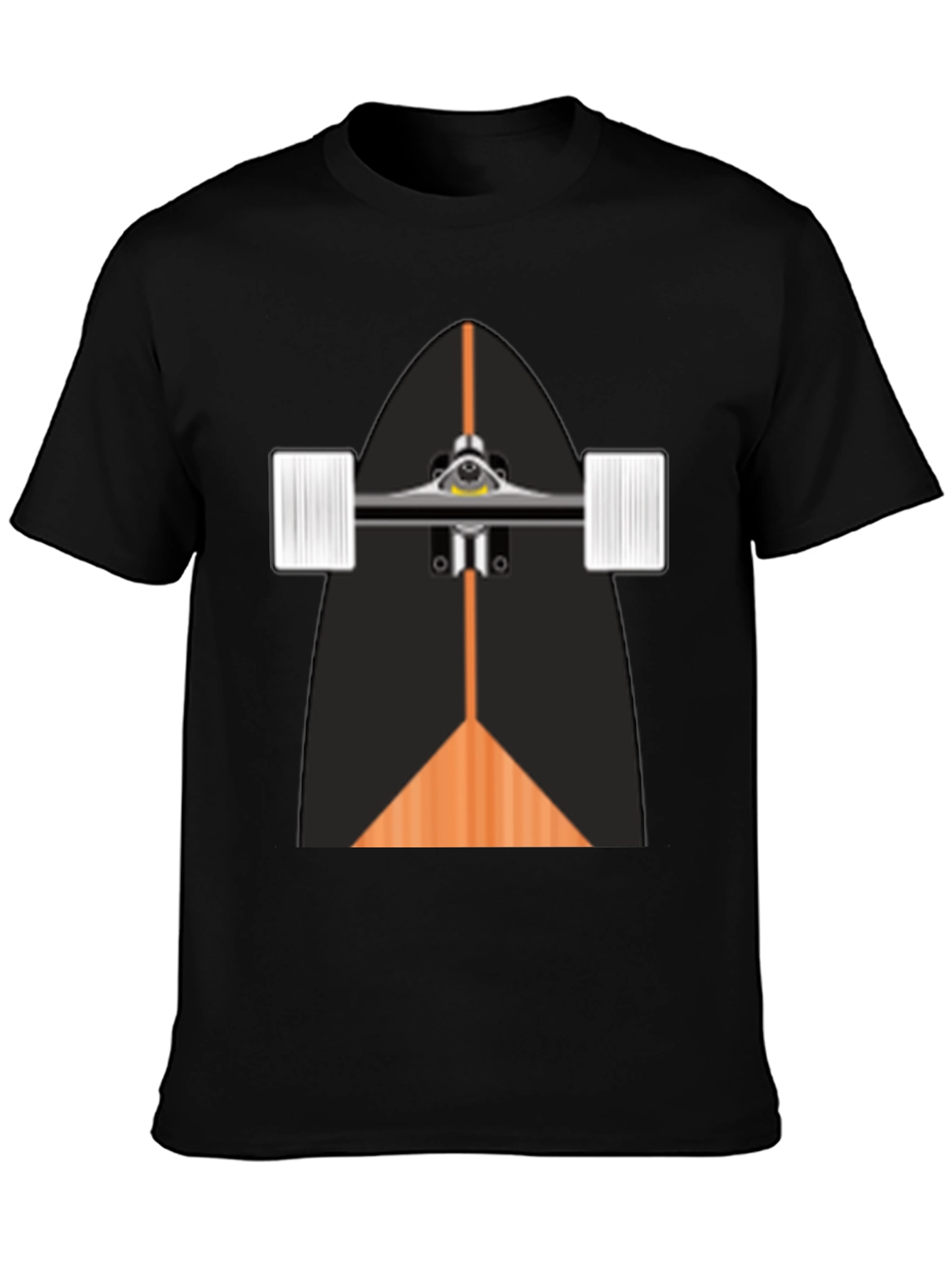 Black Skateboard Graphic T-Shirt - Cool Style view 3