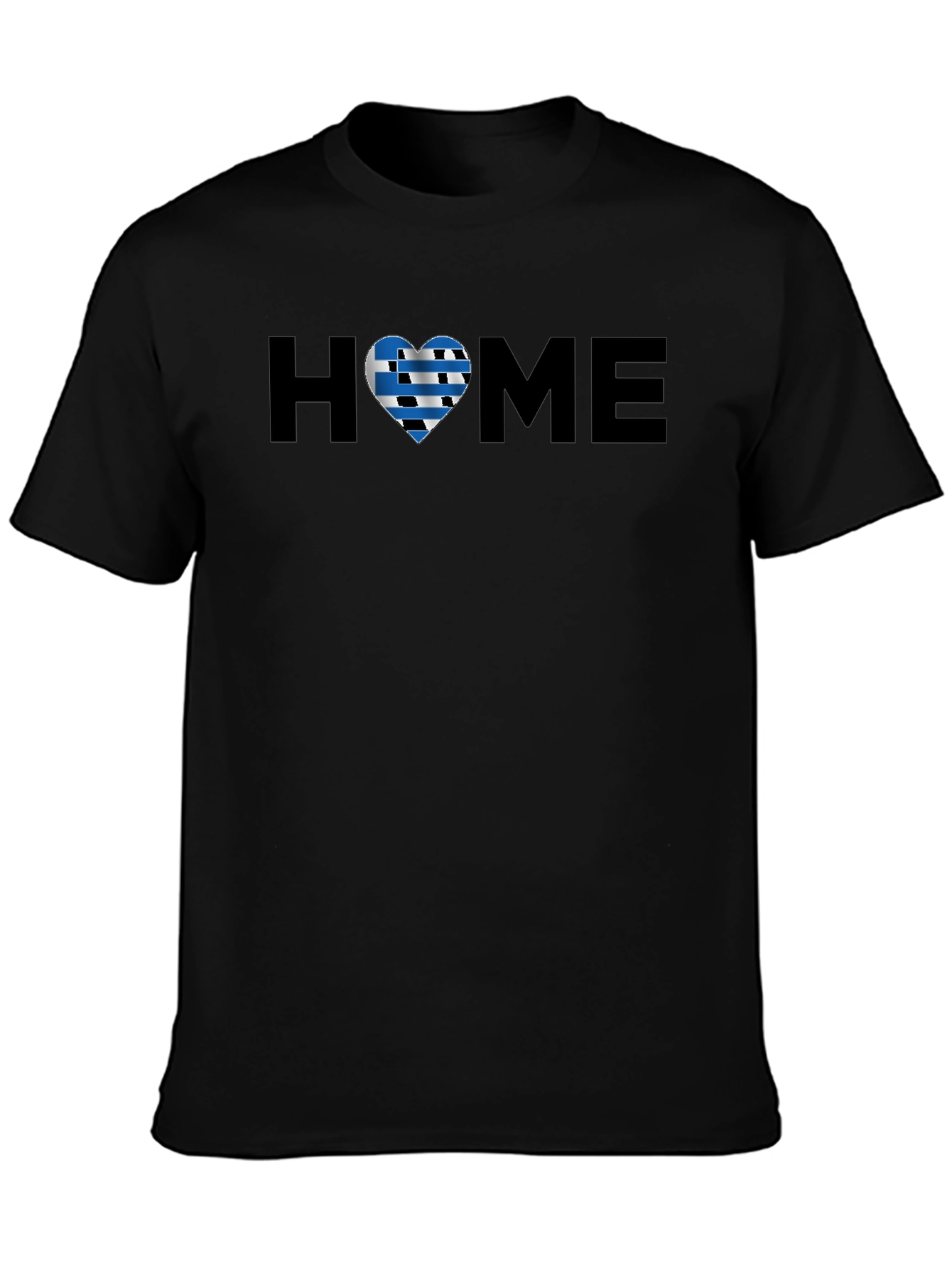 Black Greek Pride HOME Heart T-Shirt view 3