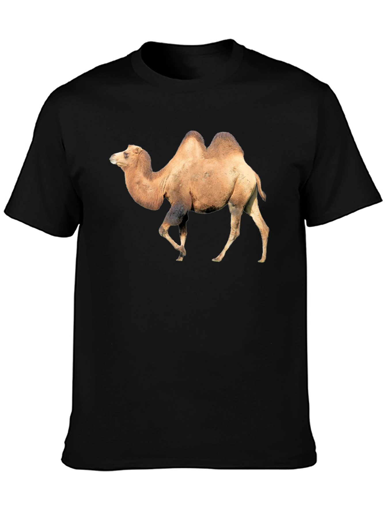 Black Camel Graphic Tee - Unique Animal Print T-Shirt view 3