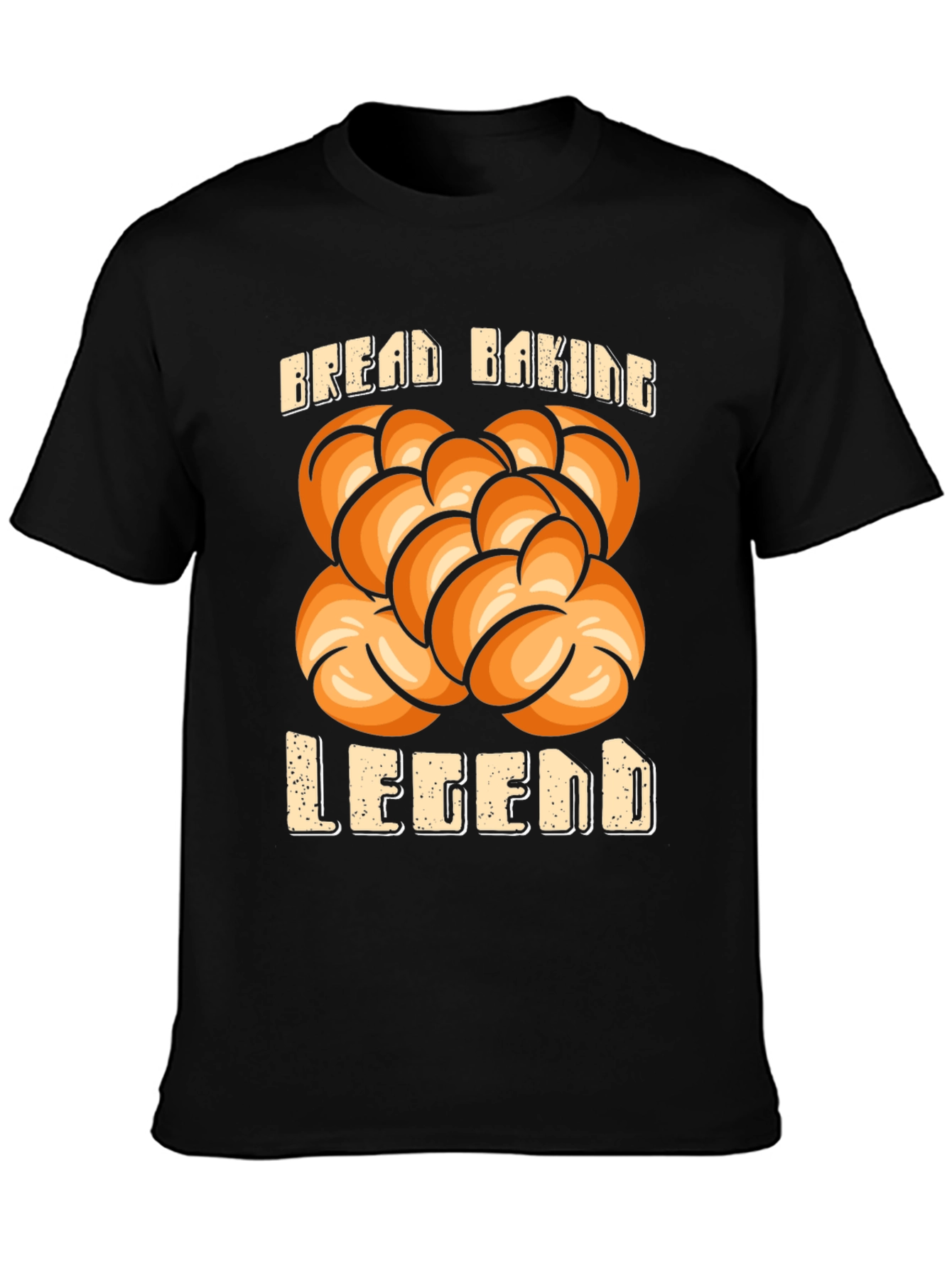 Black Bread Baking Legend T-Shirt, Funny Baker Tee view 3