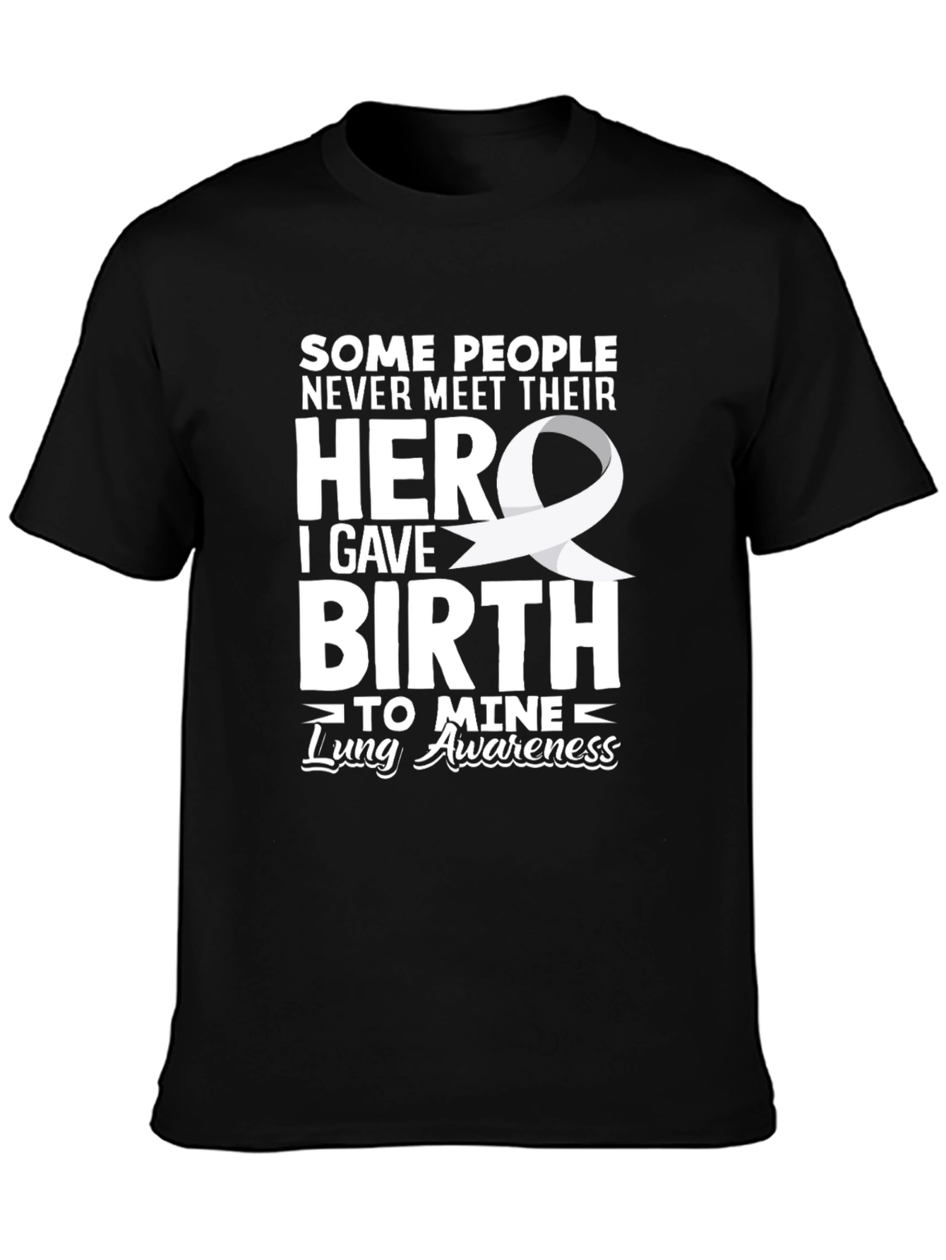 Black Lung Awareness Hero T-Shirt view 3
