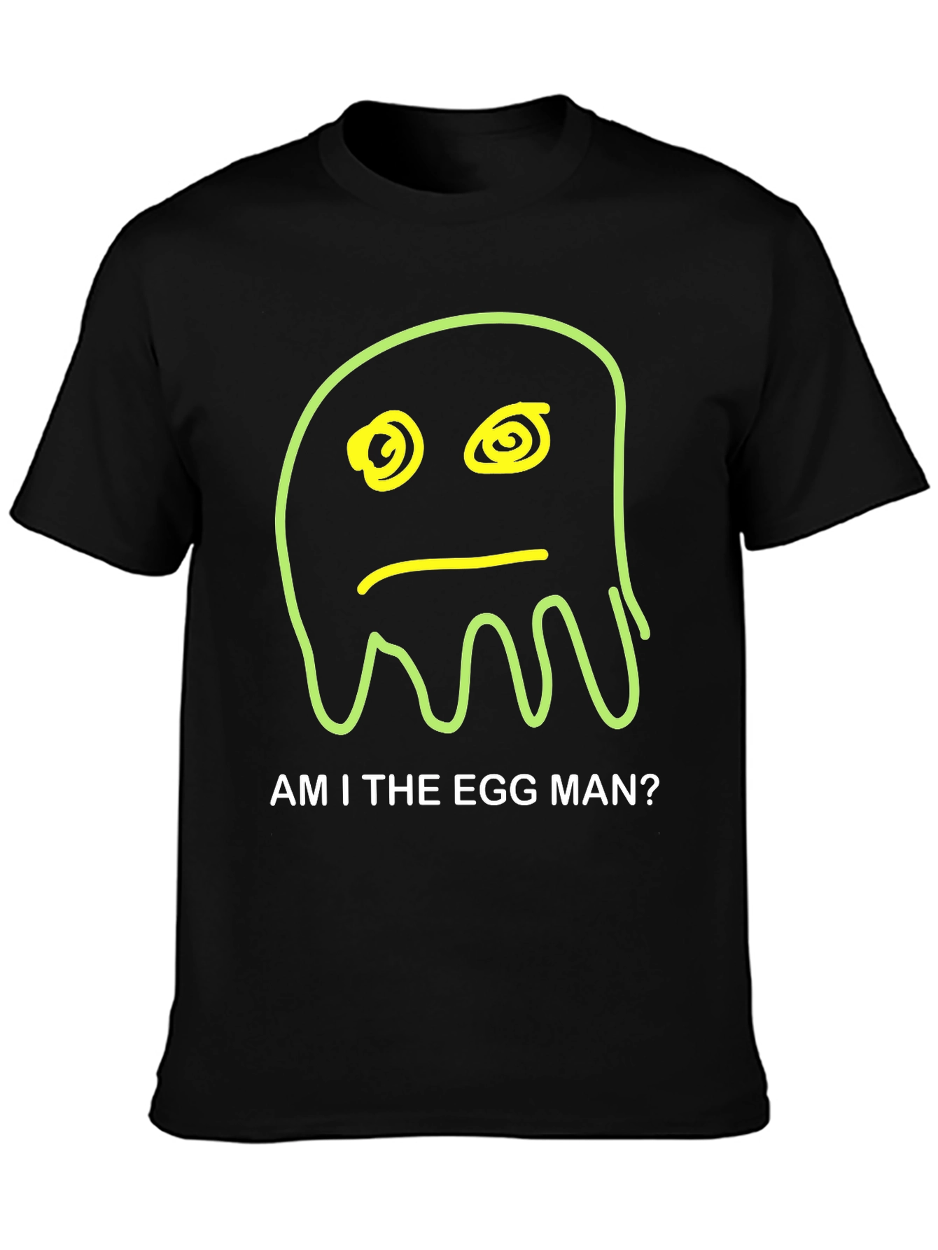 Black Am I The Egg Man? Graphic T-Shirt view 3