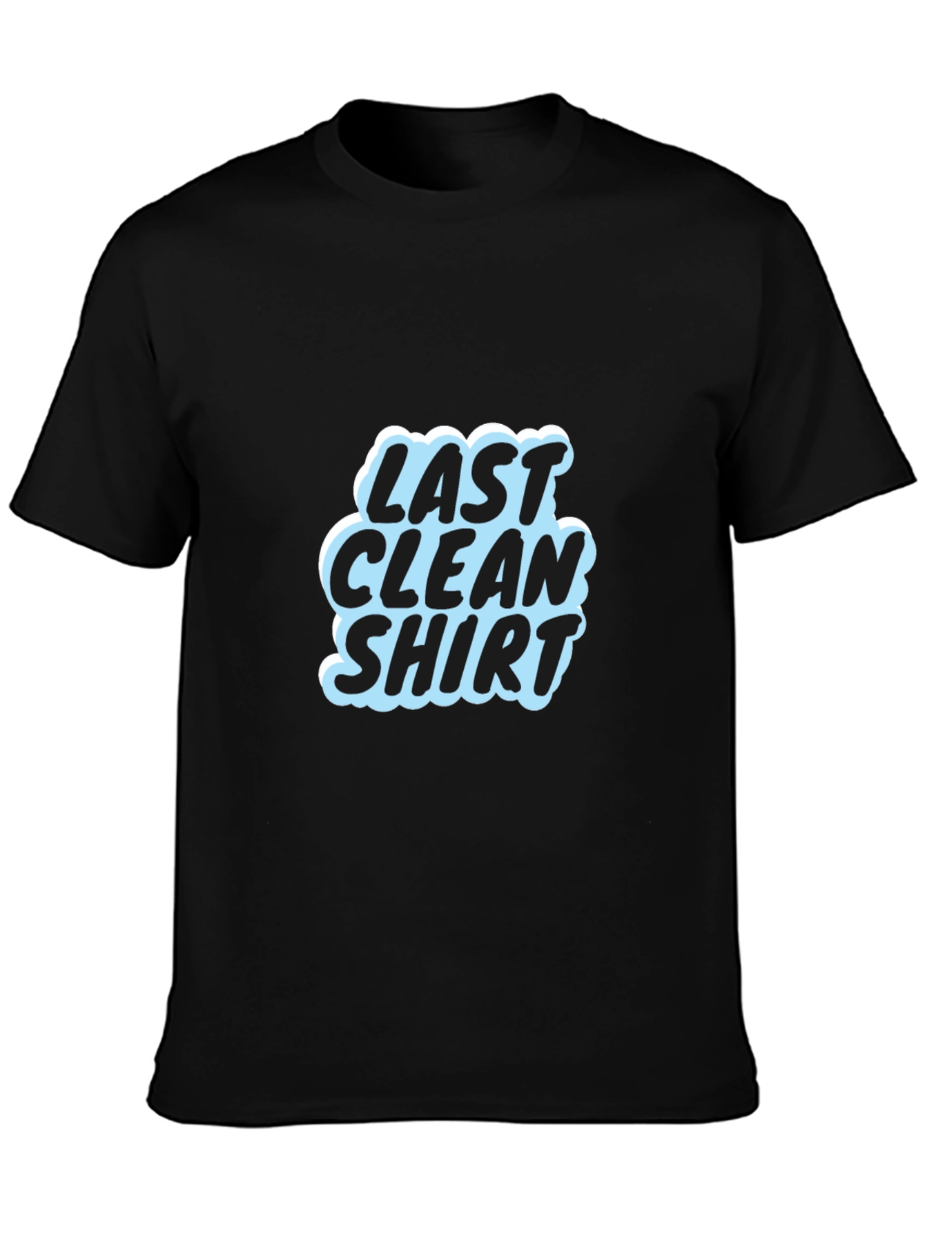 Black Last Clean Shirt Graphic Tee - Soft Cotton view 3