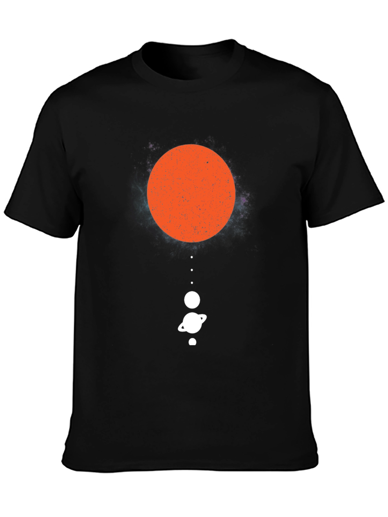 Black Planetary System Graphic Tee - Black Cotton view 3