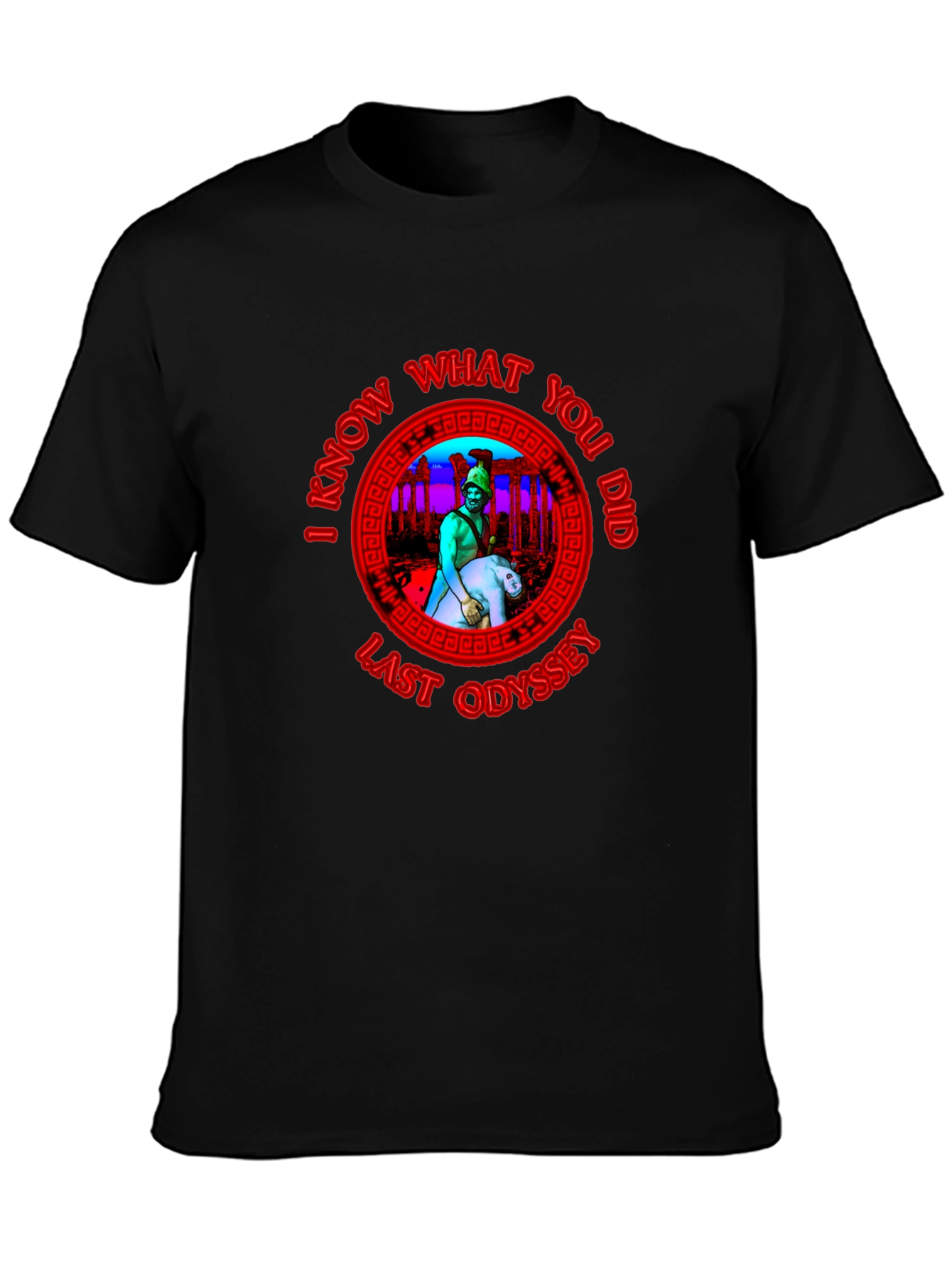 Black I Know What You Did Last Odyssey T-Shirt view 3