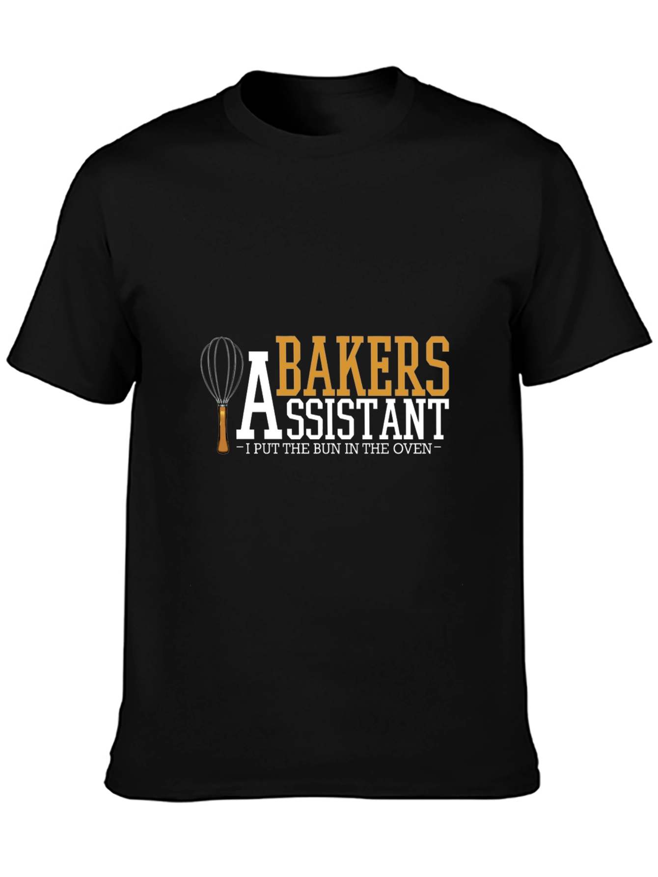 Black Baker's Assistant Novelty T-Shirt view 3