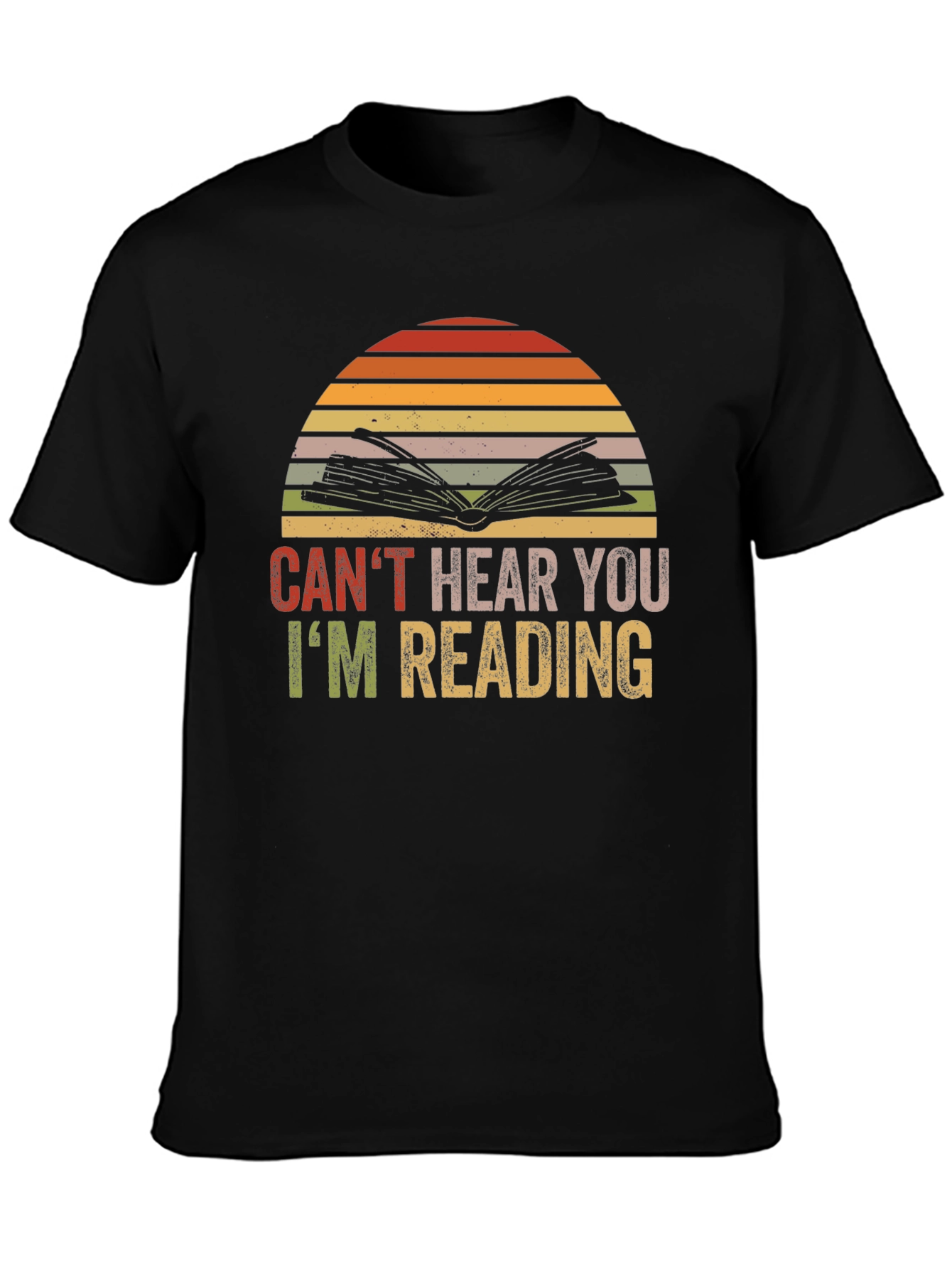 Black Can't Hear You I'm Reading T-Shirt view 3