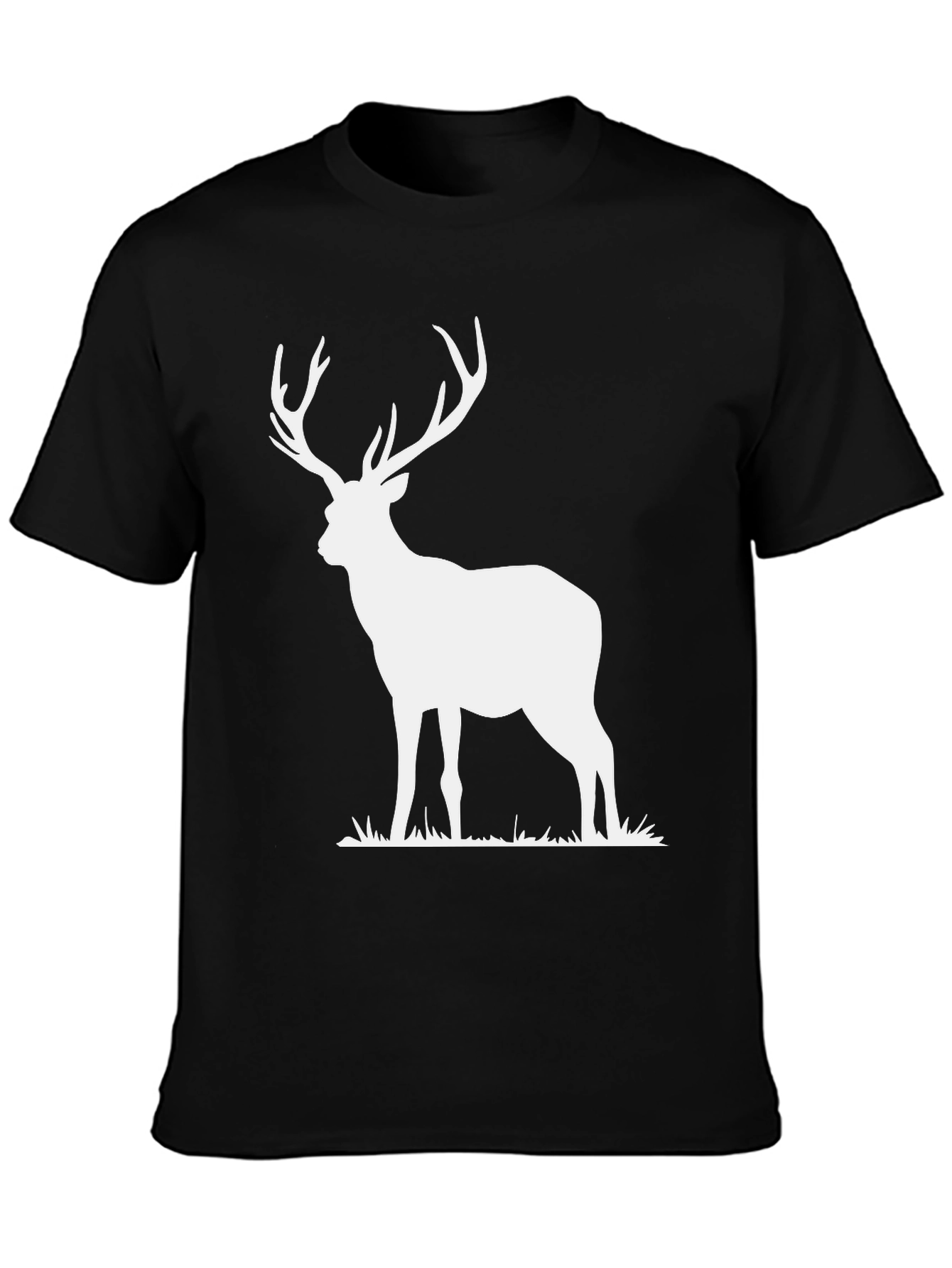 Black Stag Graphic Tee - Classic Black Cotton view 3