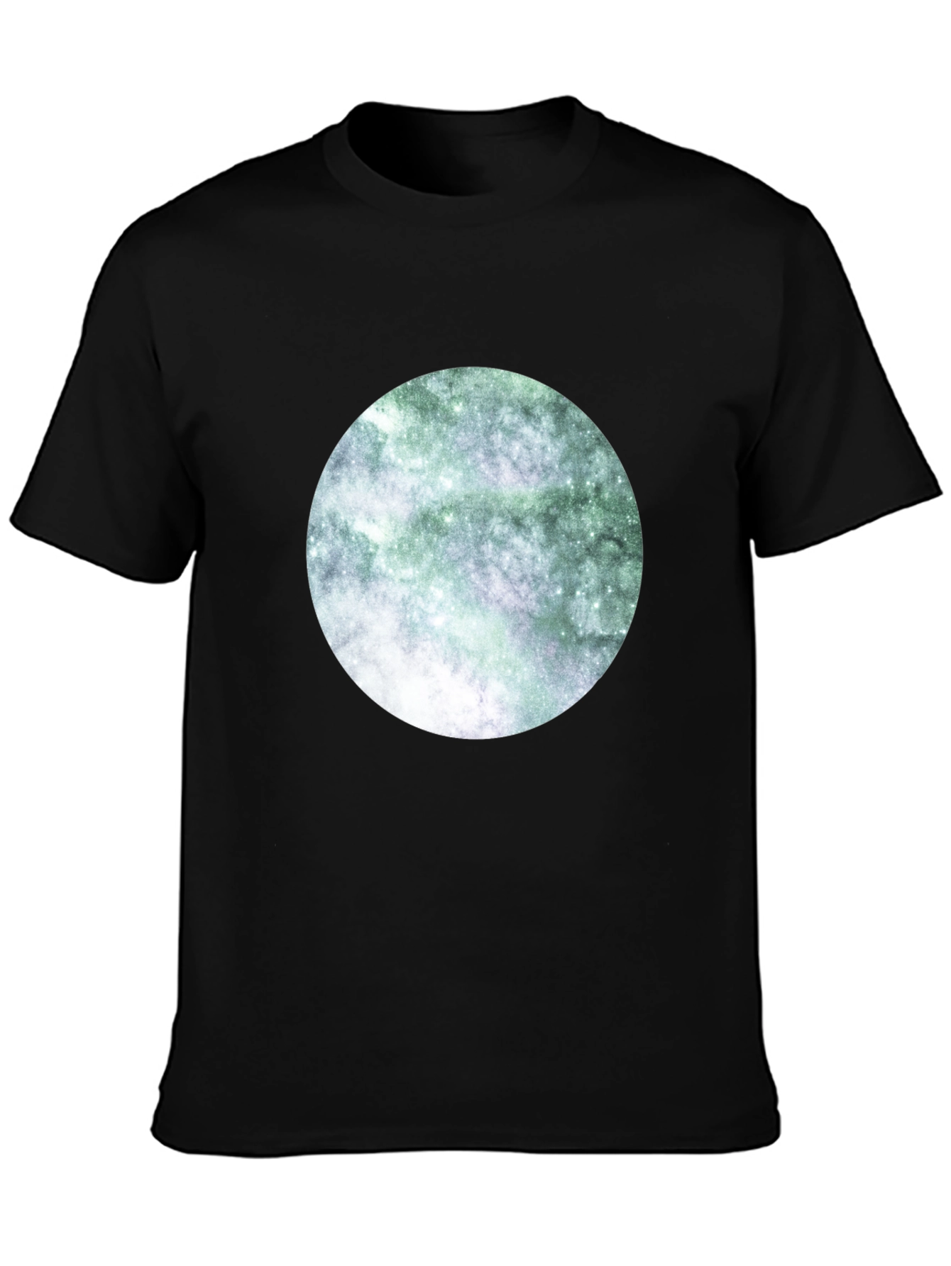 Black Nebula Circle Graphic Tee view 3