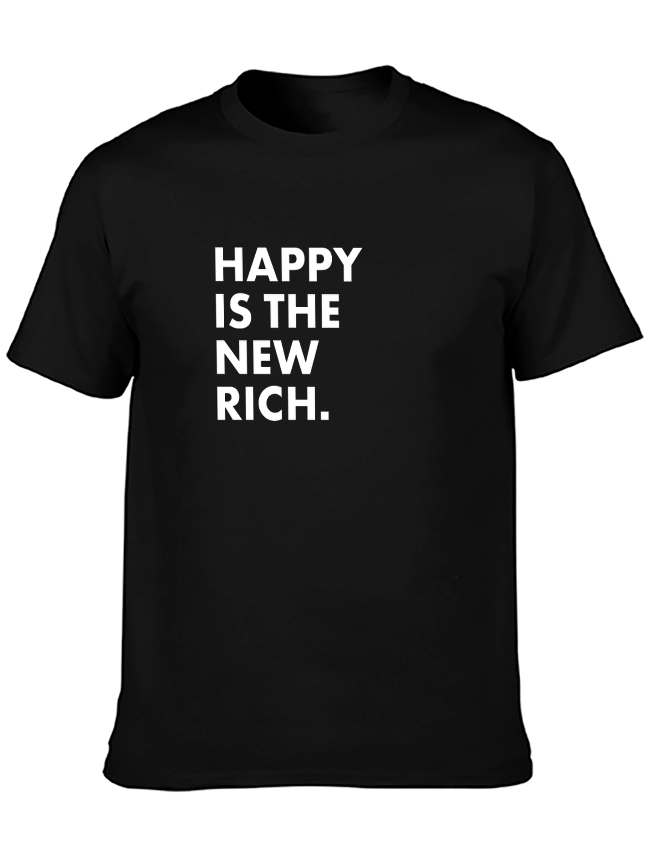 Black Happy is the New Rich Graphic Tee view 3