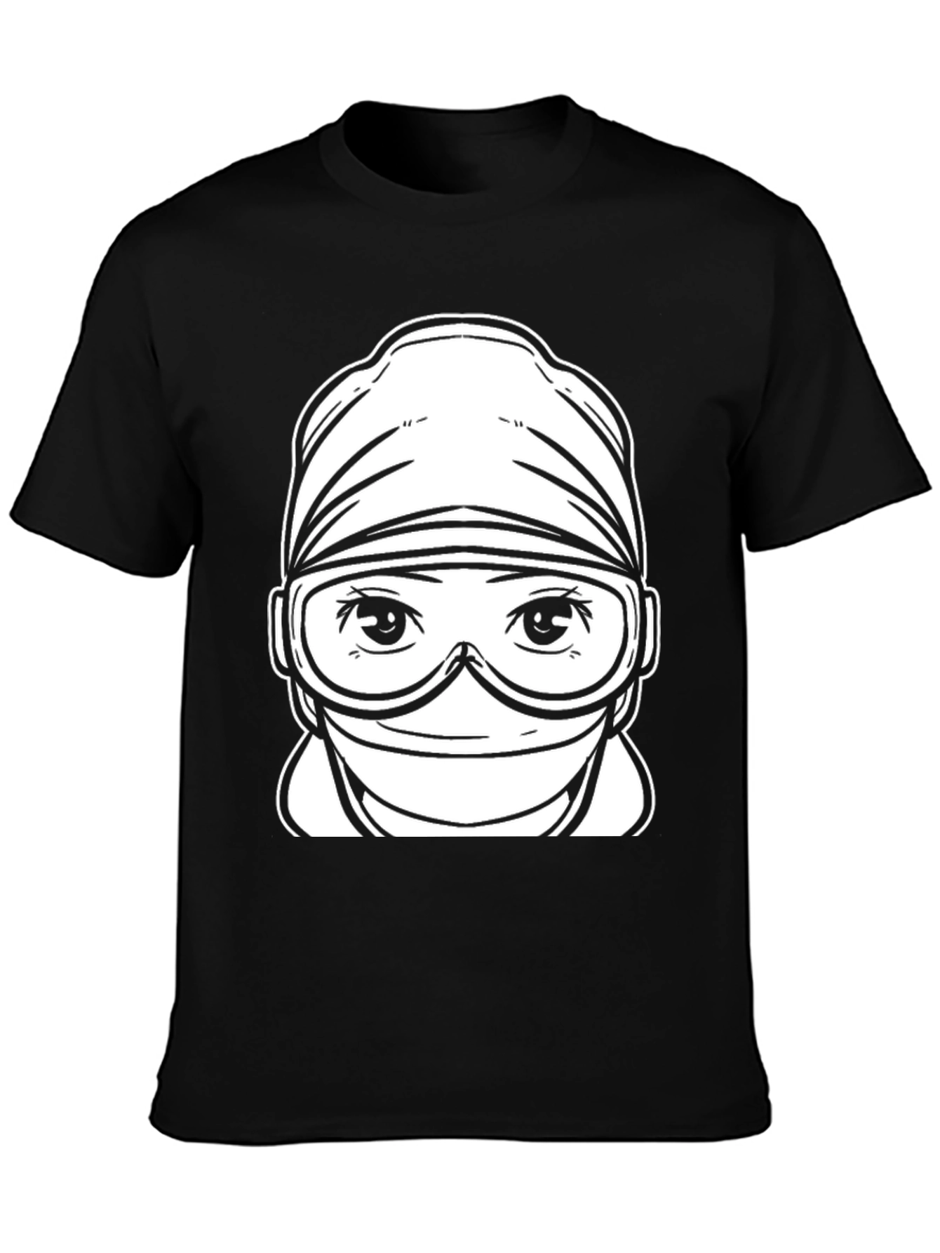 Black Surgeon Graphic Tee - Unisex Black T-Shirt view 3